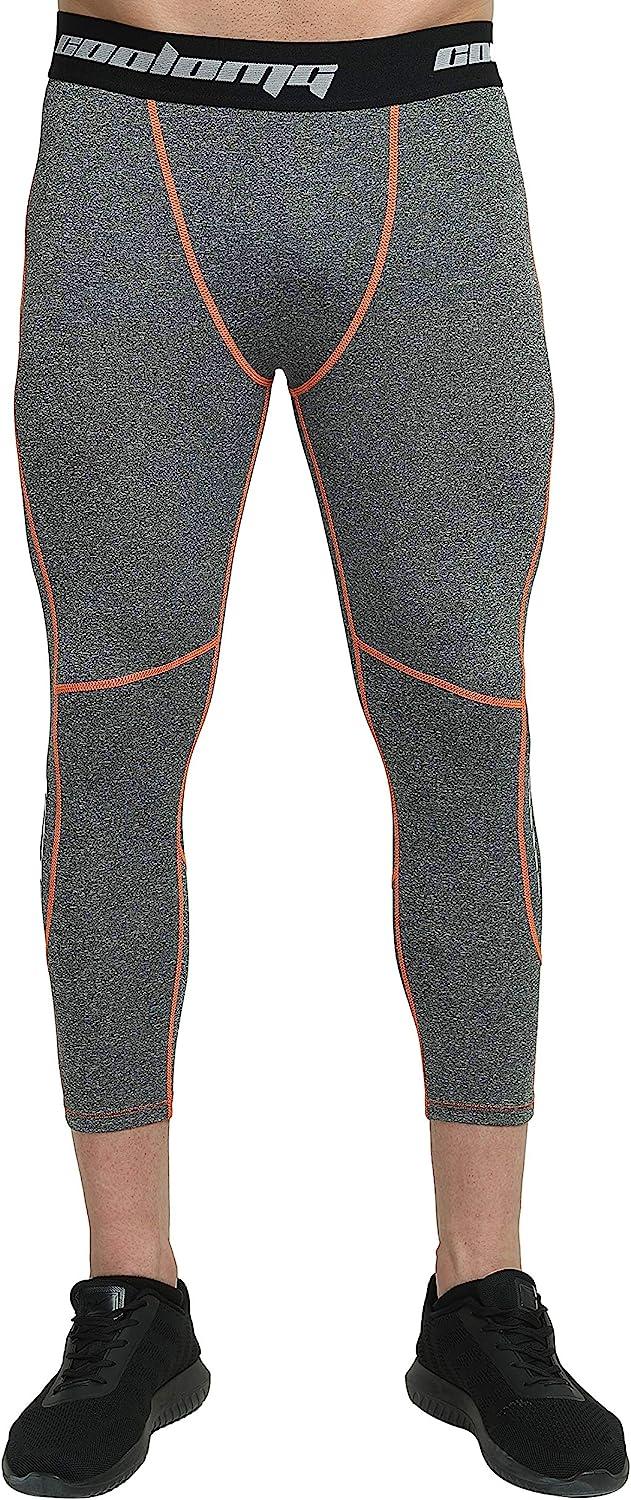 Sports & OutdoorMen Cropped Compression 3/4 Capri Pants Basketball Football  Tights Running Leggings Shorts Seluar Sukan
