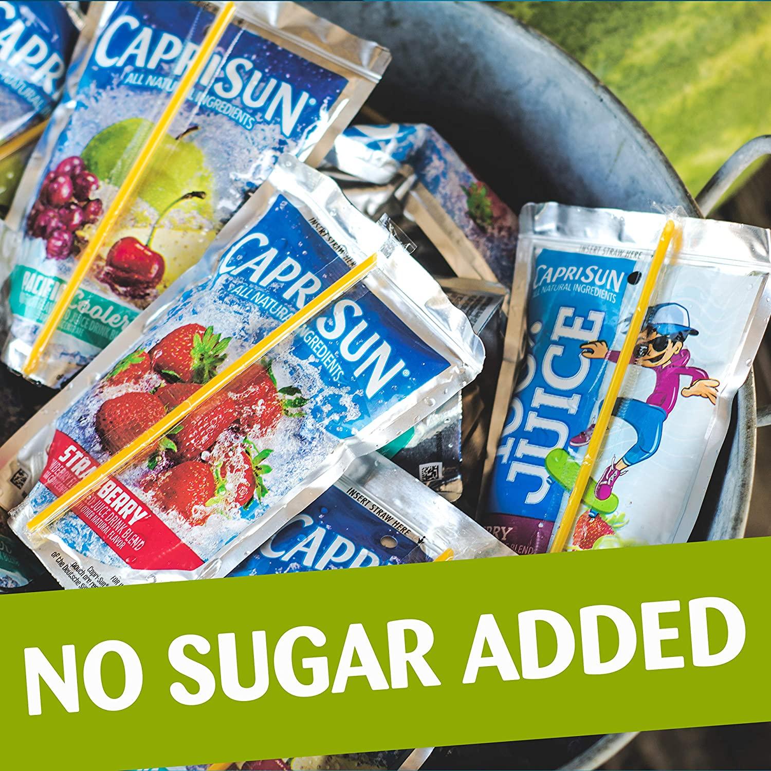 Capri Sun 100% Juice Naturally Flavored 100% Apple Juice (40 ct Pack, 4  Boxes of 10 Pouches)