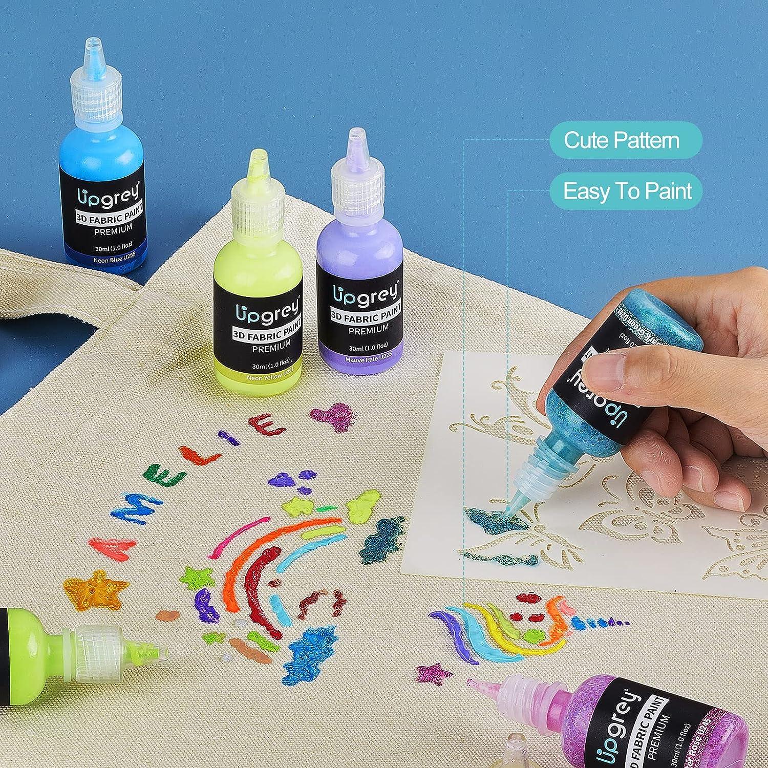 3D Fabric Paint Glow in the Dark 