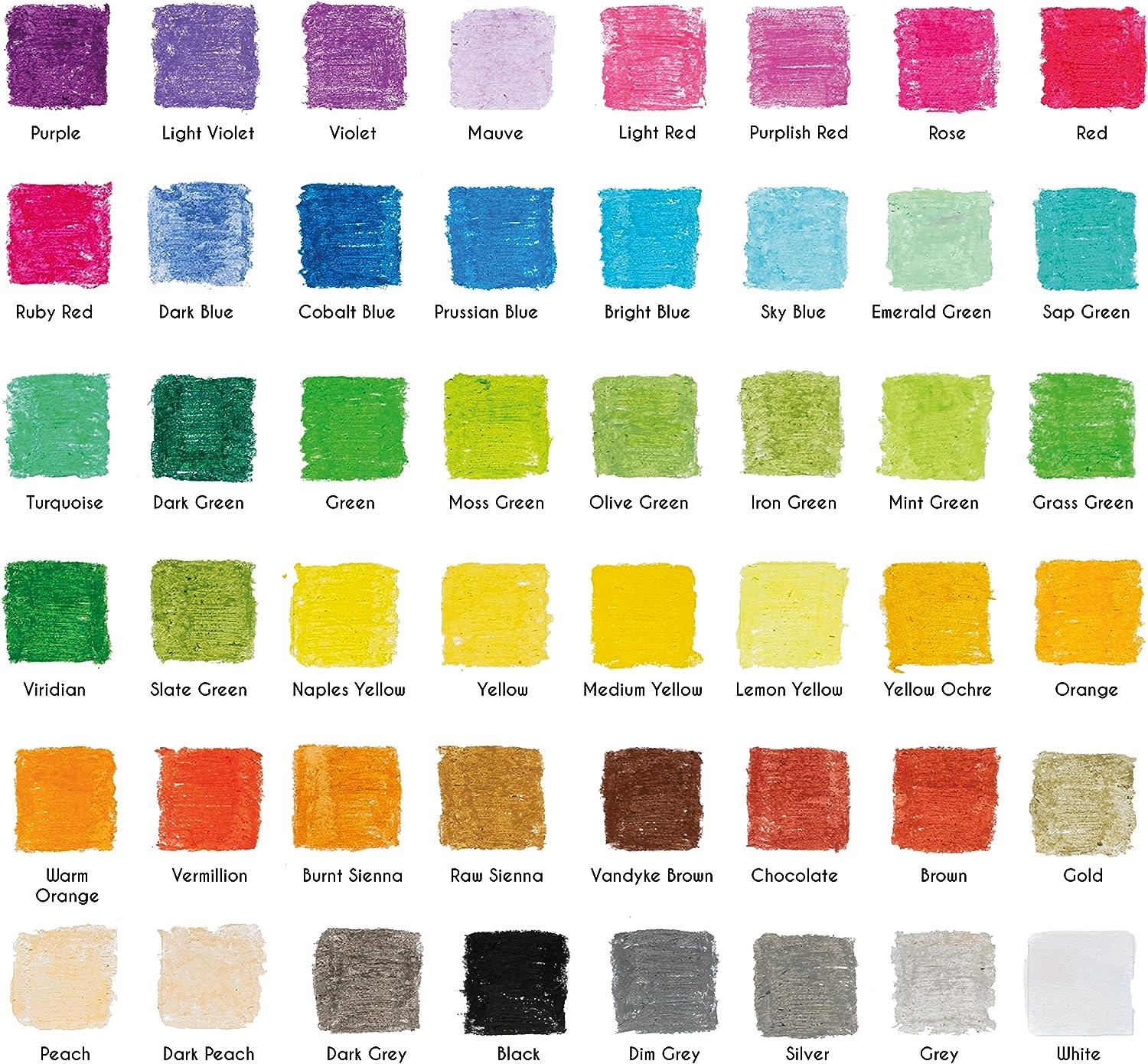  32 Pages Oil Pastel Paper Pad Set - 4 Shades of