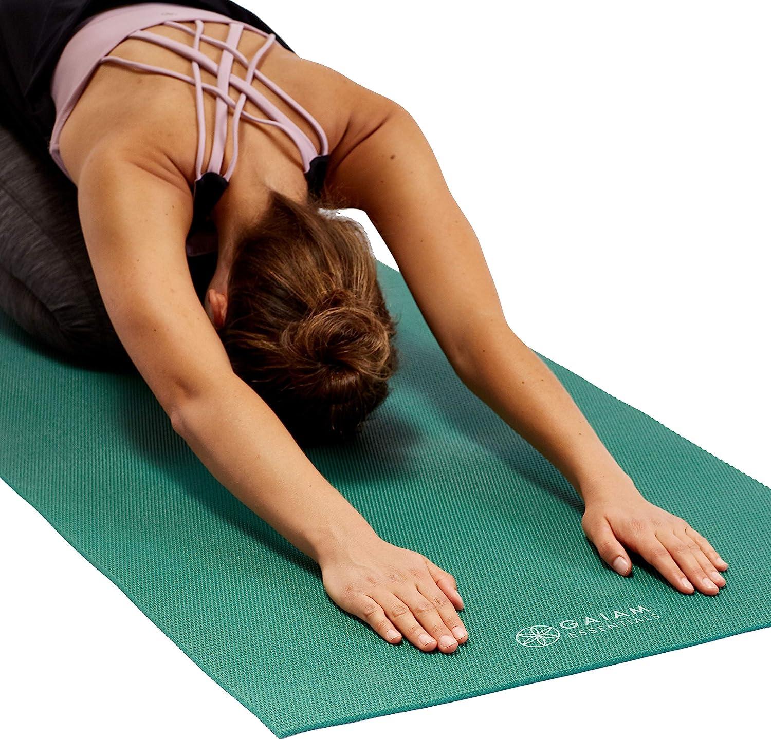  Gaiam Yoga Mat Classic Print Non Slip Exercise