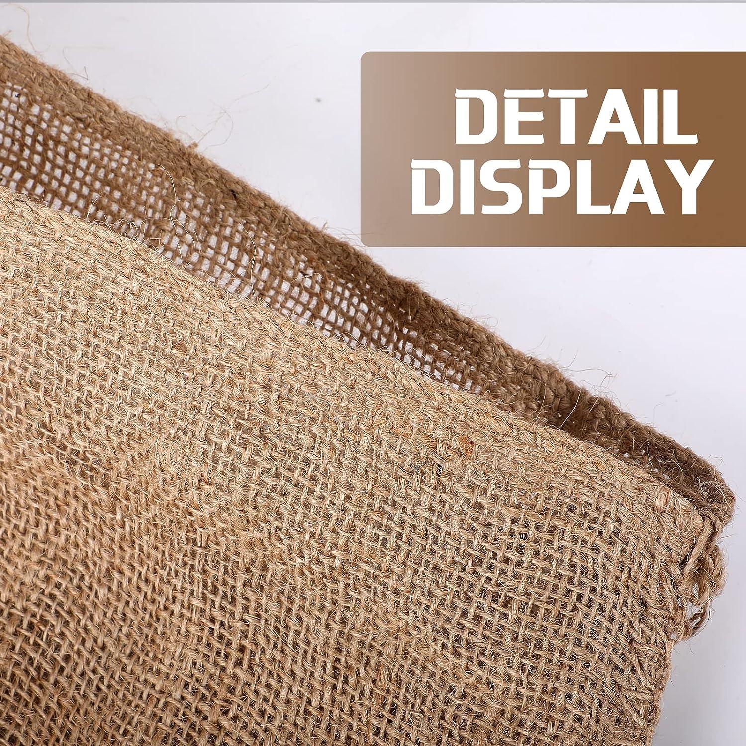 Shappy 10 Pieces Burlap Sand Bag 14 x 26 Empty Sand Bags with Solid Tie  Flood Control Bag Water Barrier Sandbag for Flooding Moving House,Tent  Sandbags, Store Bags