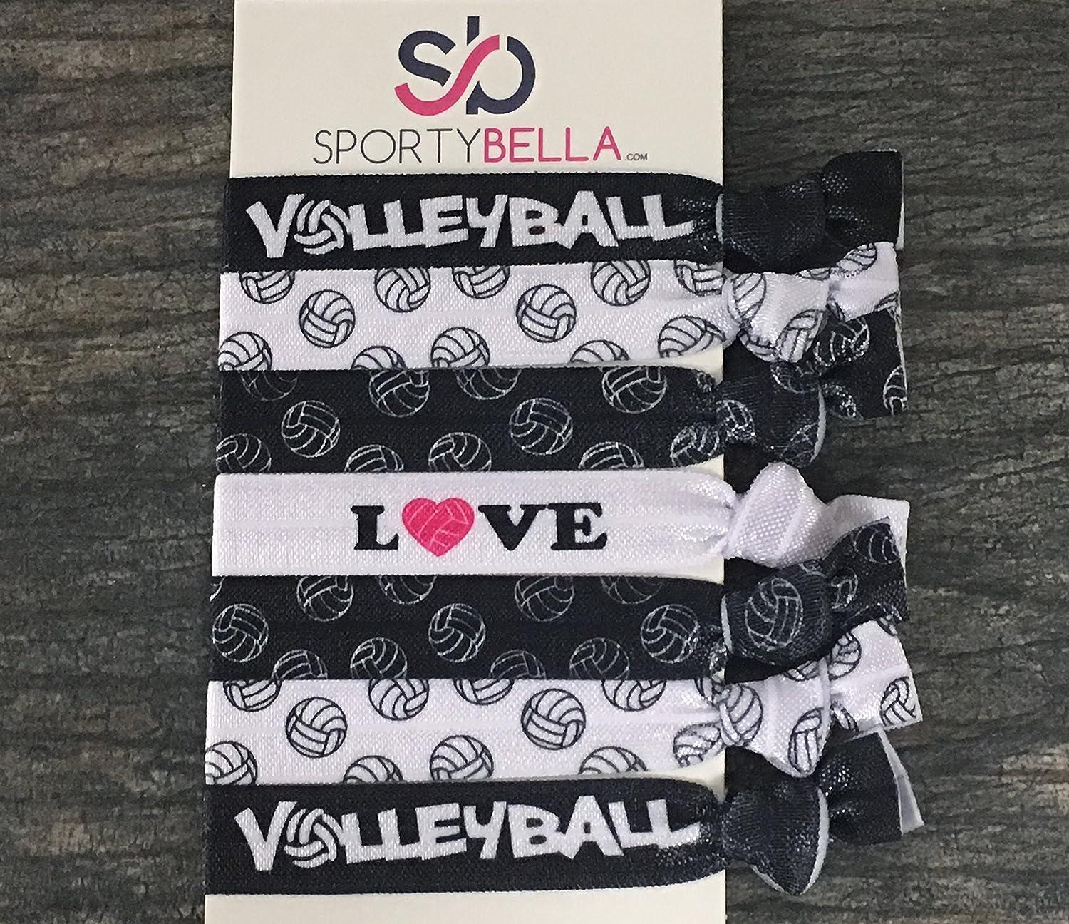 Infinity Collection Volleyball Hair Accessories Volleyball Hair Ties No  Crease Volleyball Hair Elastics Set