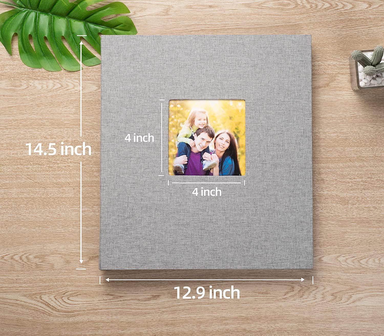 Photo Album 12x9 360 Pockets, Inner White Page Vertical Photo Albums Book,  Extra Large Capacity For Family Wedding Anniversary Baby Vacation :  : Home