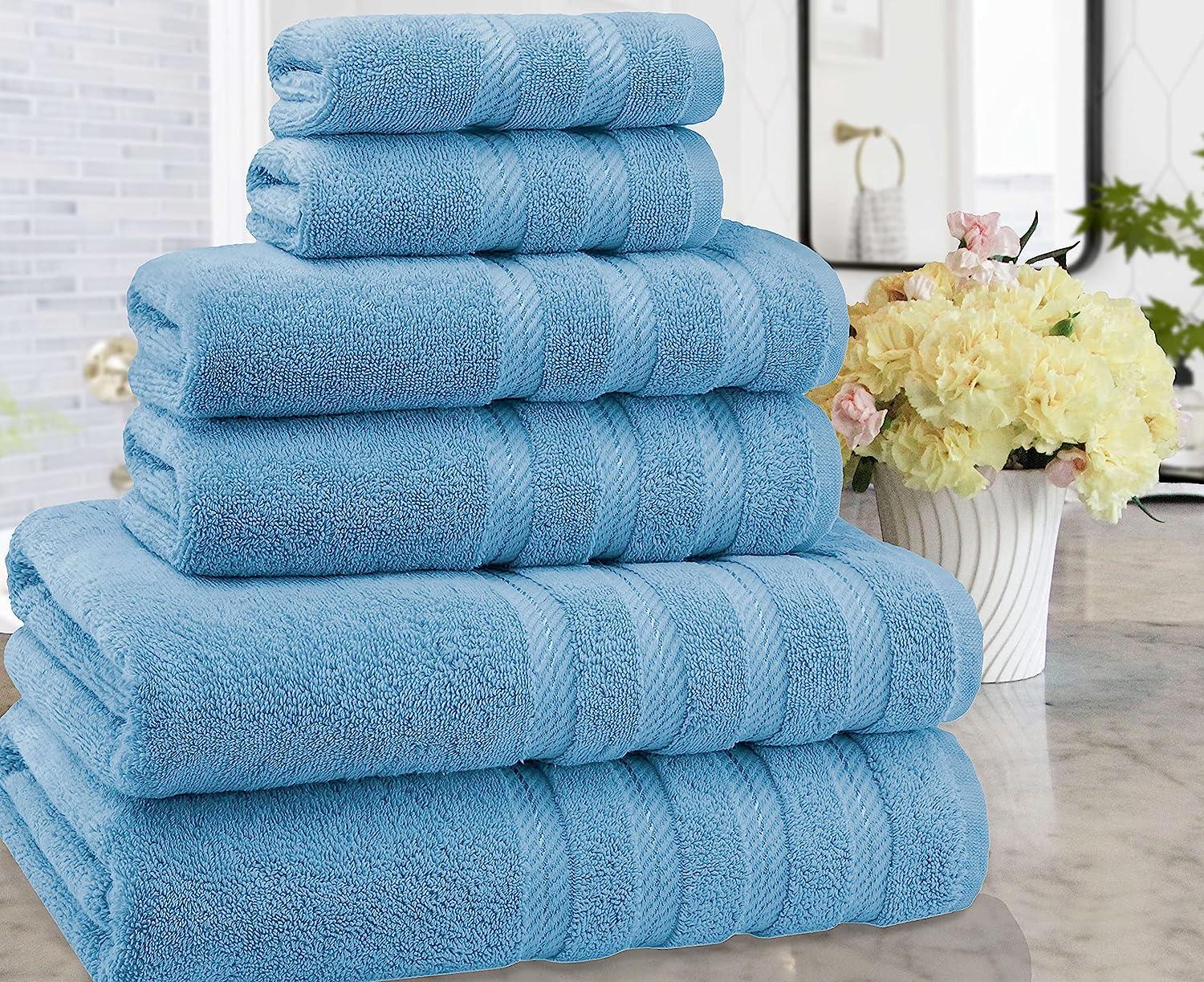 American Soft Linen 6-Piece 100% Turkish Genuine Cotton Premium & Luxury  Towel S