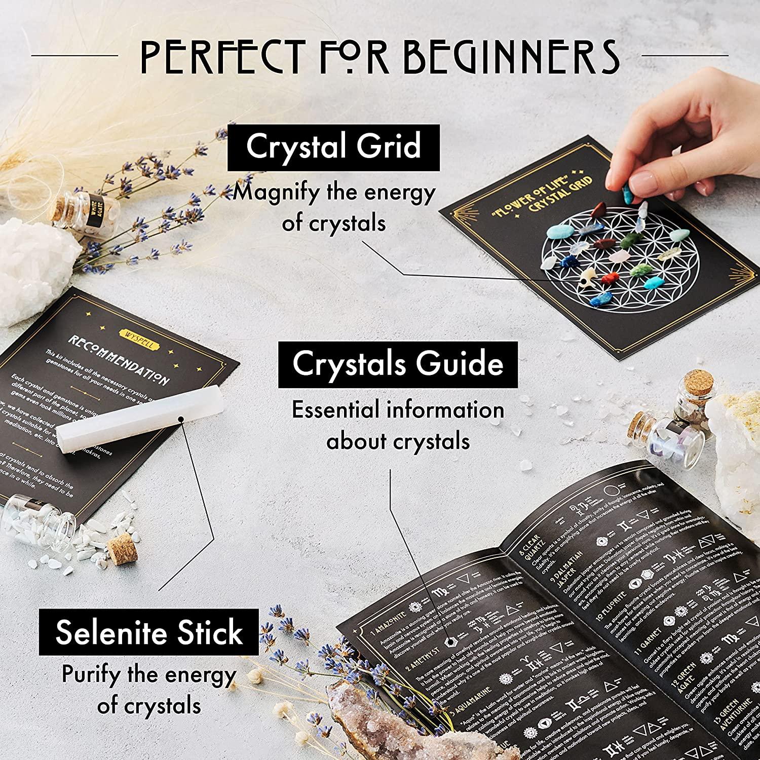 Bulk Crystals and Healing Stones 50 PCS - Real Mini Crystals for