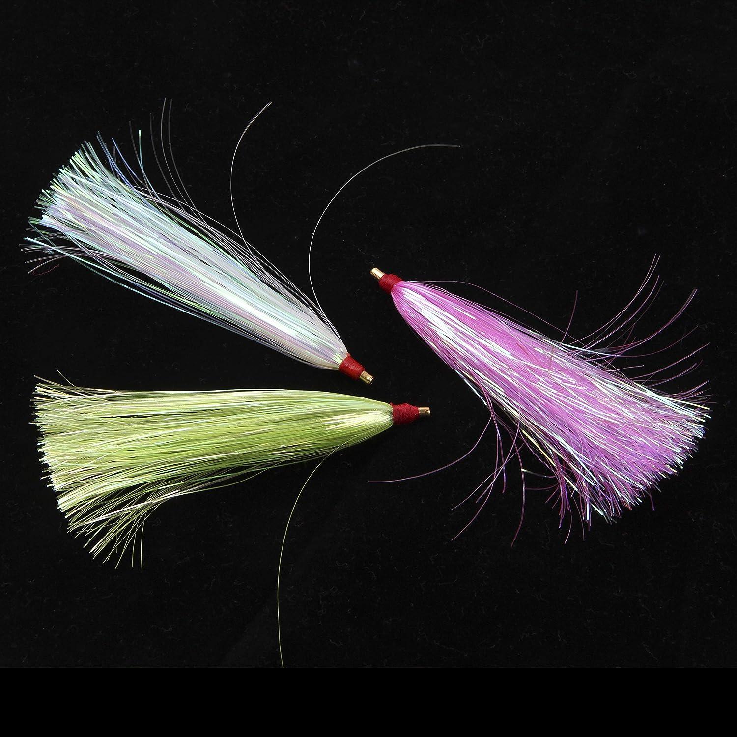 Bucktail Teasers for Saltwater Fishing, 9Pcs Fishing Teaser Lures