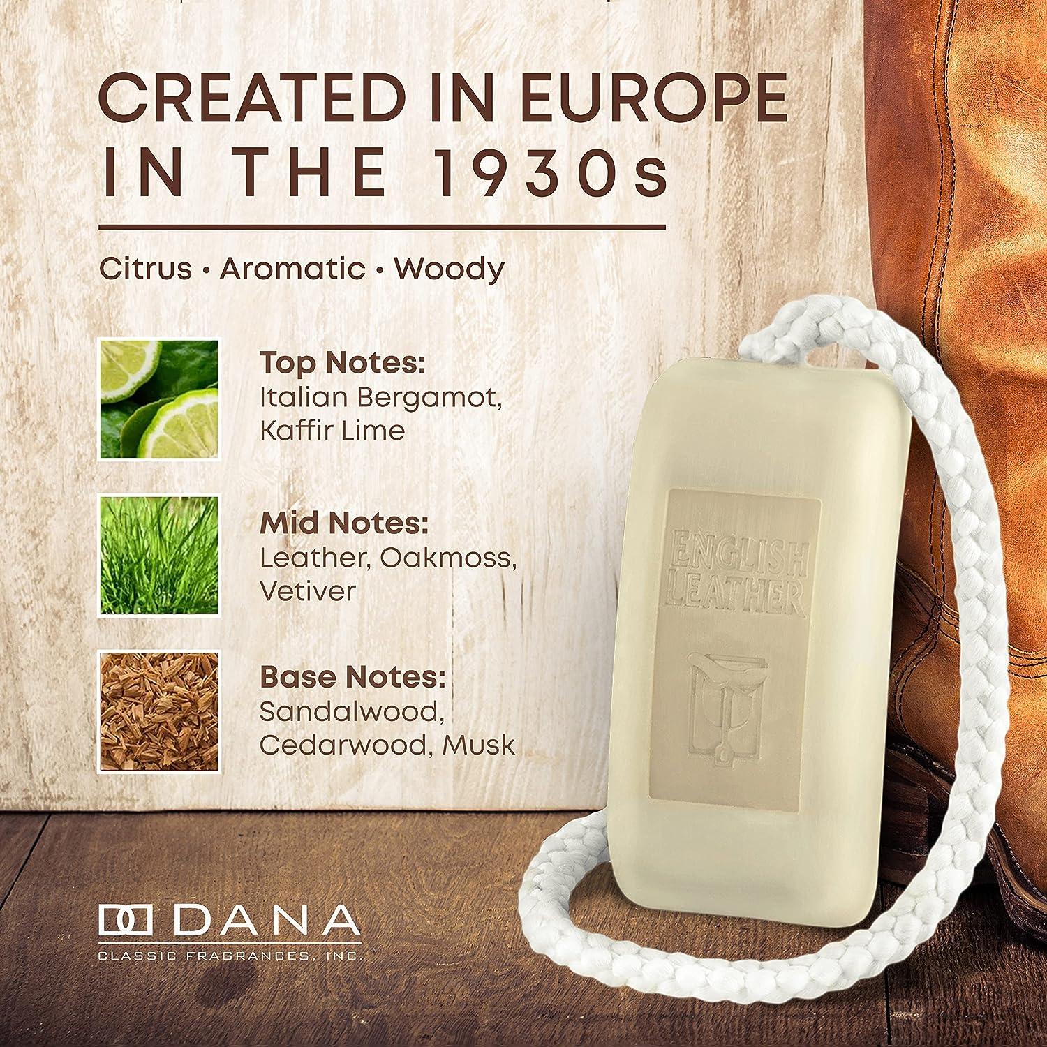 English Leather Soap on A Rope by Dana 6 oz