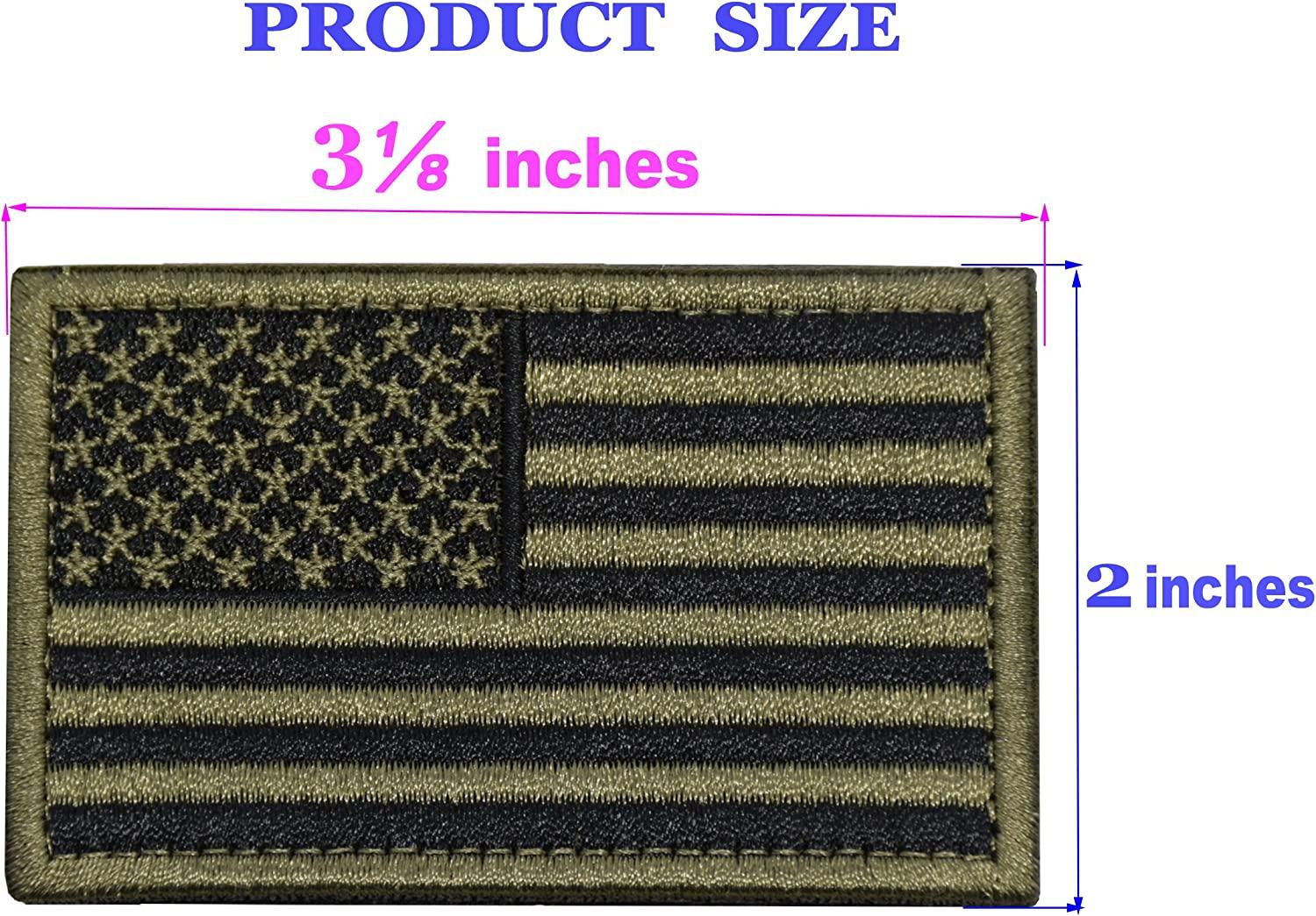 US Tan and Black Ir Flag Patch Us Mil-spec Army Patch (choose size