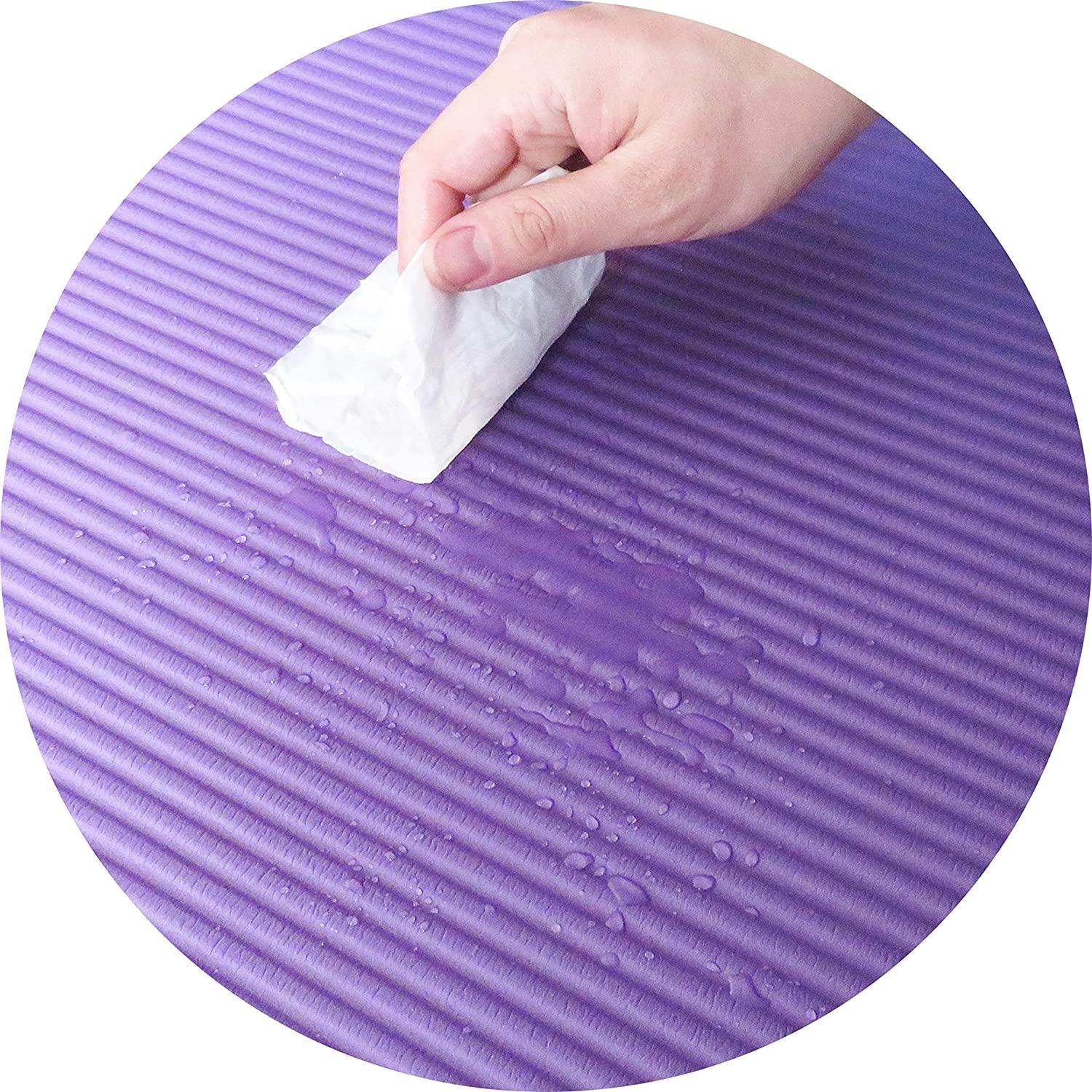 1/2-Inch Extra Thick High Density Anti-Tear Exercise Yoga Mat w/ Carrying  Strap