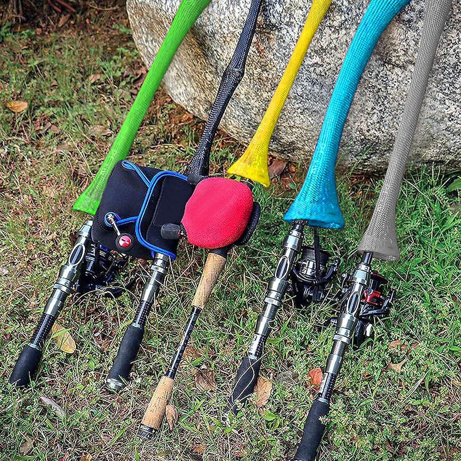 MITRIE 8 Sets Rod Socks for Fishing Poles, Fishing Rod Sleeve, Rod