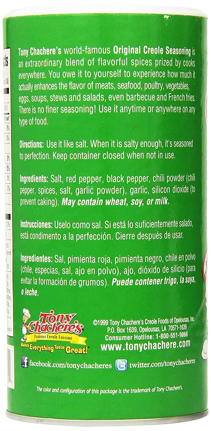 Tony Chachere's Creole Seasoning - 17 oz canister