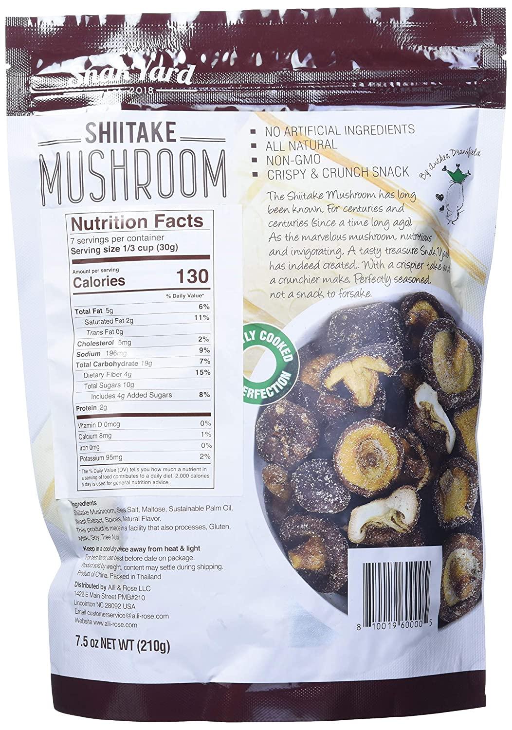The Snak Yard Shitake Mushroom Crispy and Crunchy - 10.6 oz 