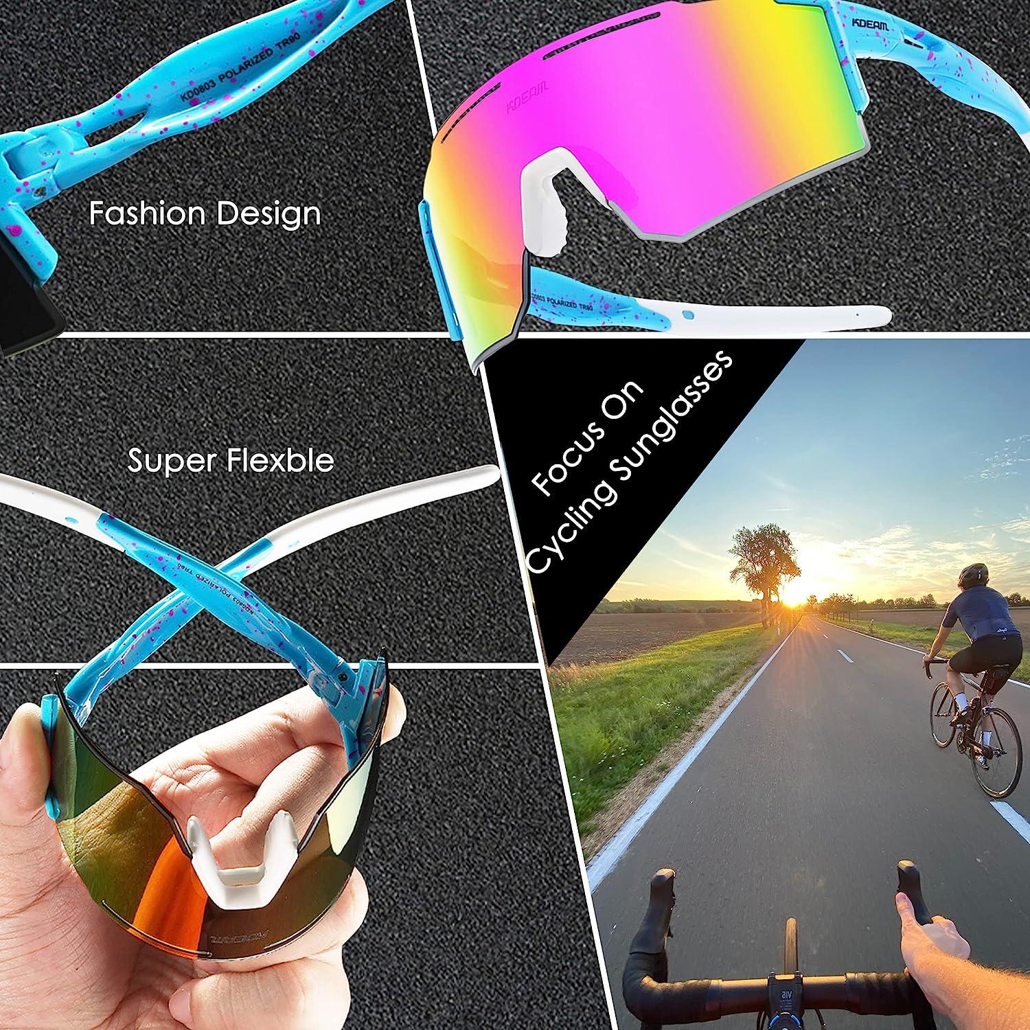 HandReed Sports Cycling Sunglasses for Women Men,UV400 Polarized