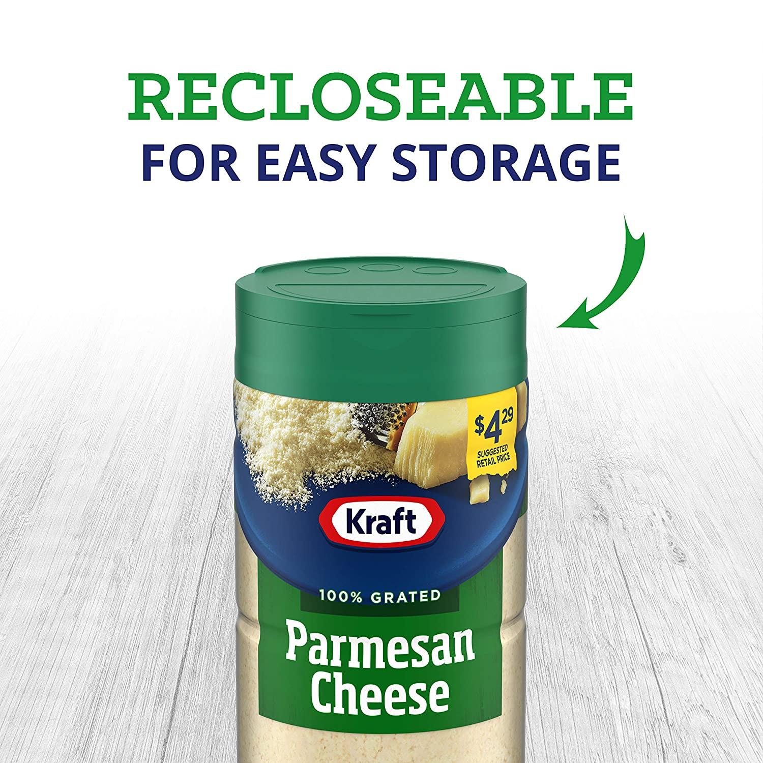 Kraft Parmesan Grated Cheese 16 Oz Shaker 