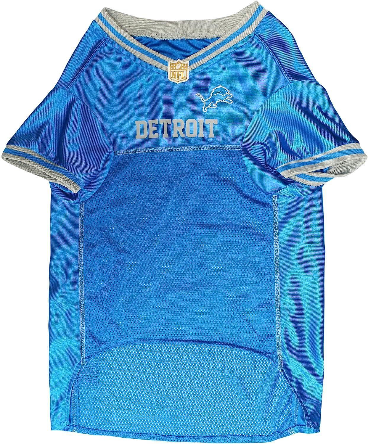 : NFL Detroit Loins Dog Jersey, Size: Small. Best Football  Jersey Costume for Dogs & Cats. Licensed Jersey Shirt. : Sports & Outdoors