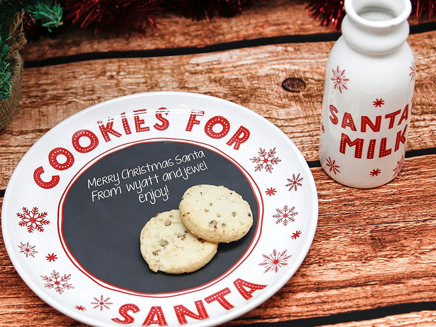 Santa's Holiday Cookie & Milk Set