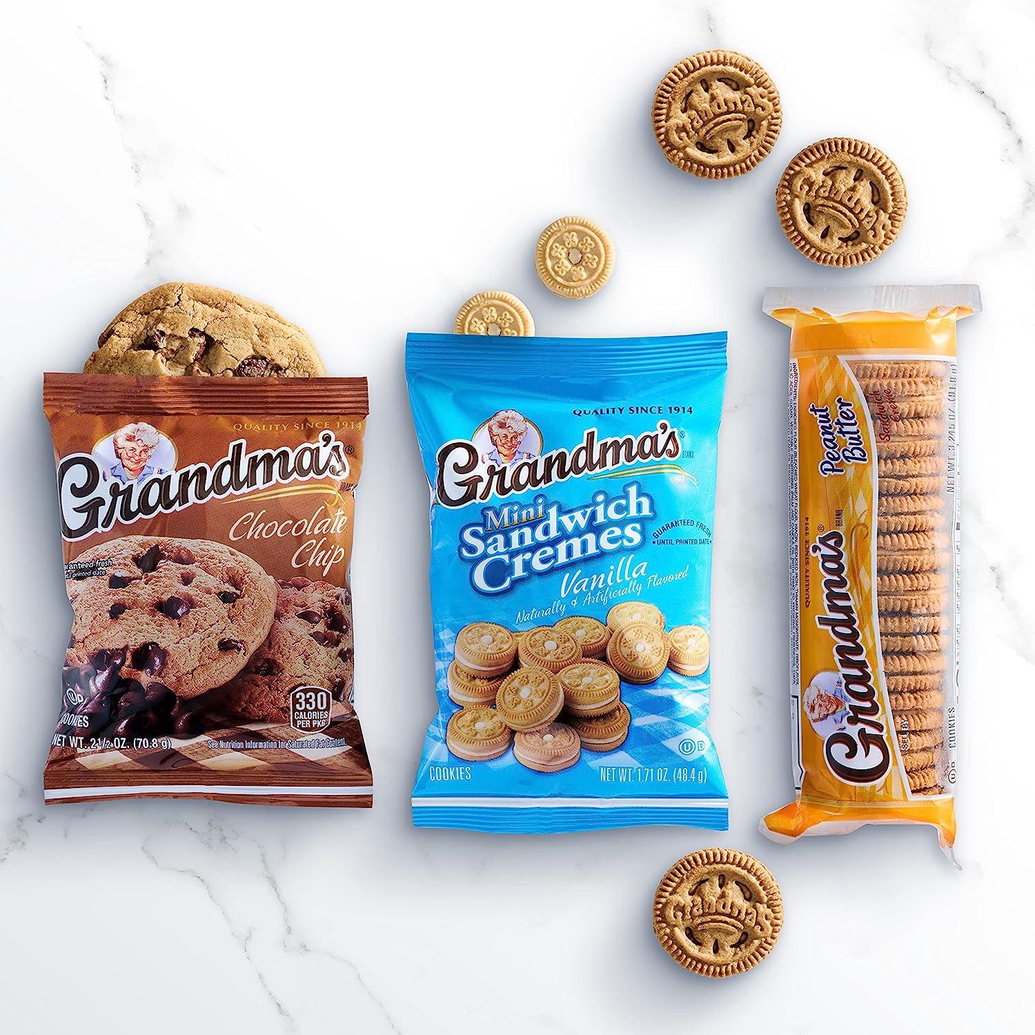 Grandma's Cookies - Single Serve, Chocolate Brownie, 2.5 oz Packet