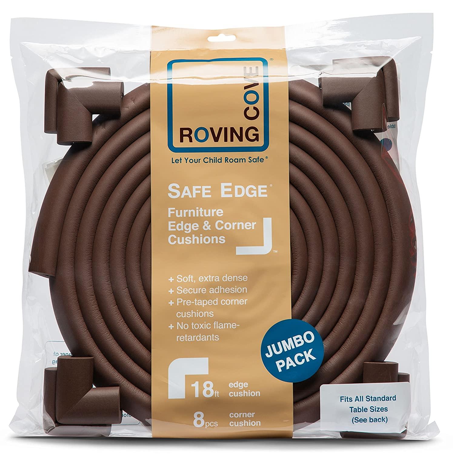 Roving Cove HeftyFit Edge Protector for Baby Proofing, Large 12ft Edge