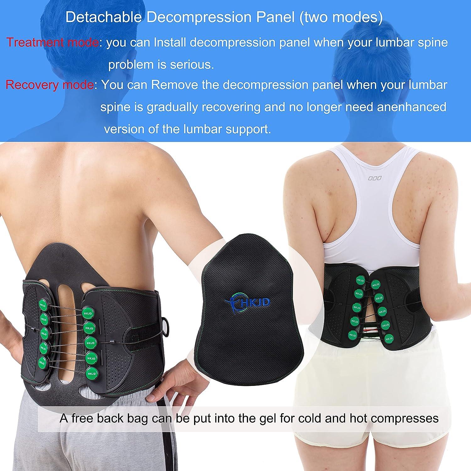 LSO Back Brace Adjustable 15 Arch Back Support L12-S1 Pain