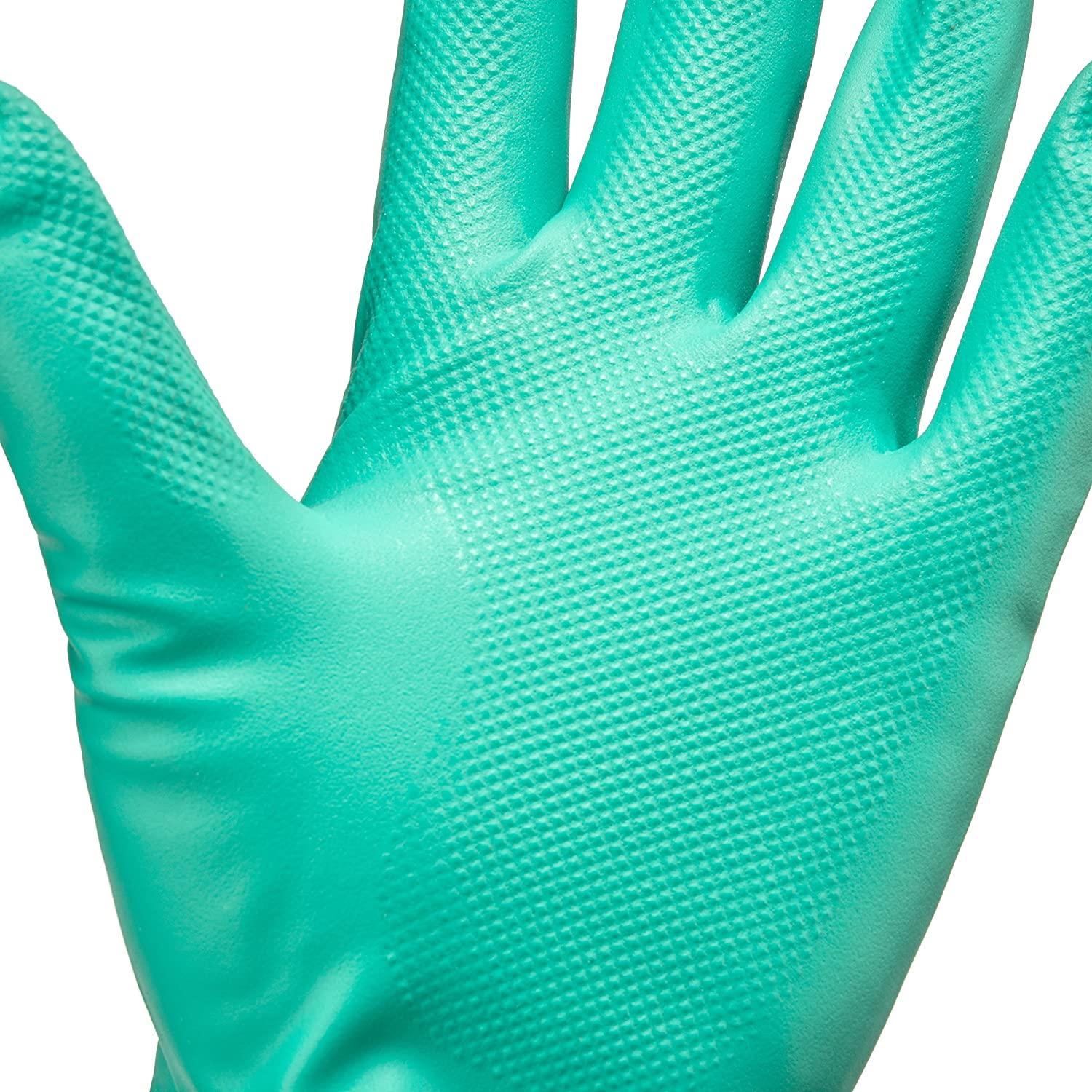 Cut Glove Reusable Rubber Hand Gloves (Pair) - Green