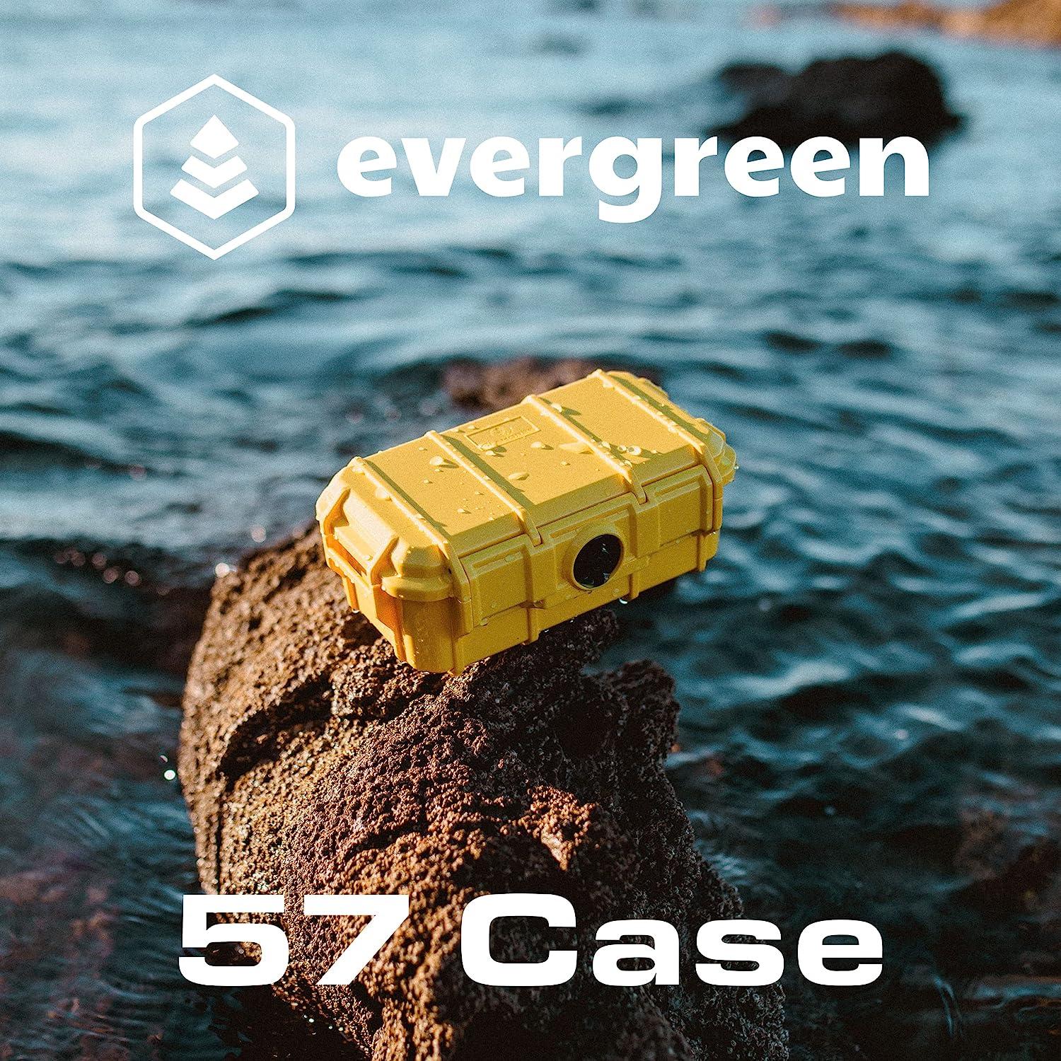 Evergreen 52 Micro Waterproof Camera Case - Green w/ Foam Insert