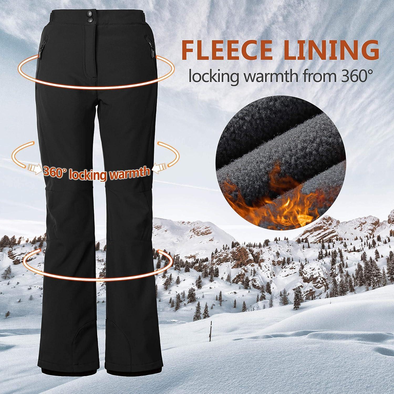  Outdoor Ventures Women's Idra Fleece Lined Hiking Pants Outdoor  Softshell Waterproof Snow Pants Windproof Ski Pants : Clothing, Shoes &  Jewelry