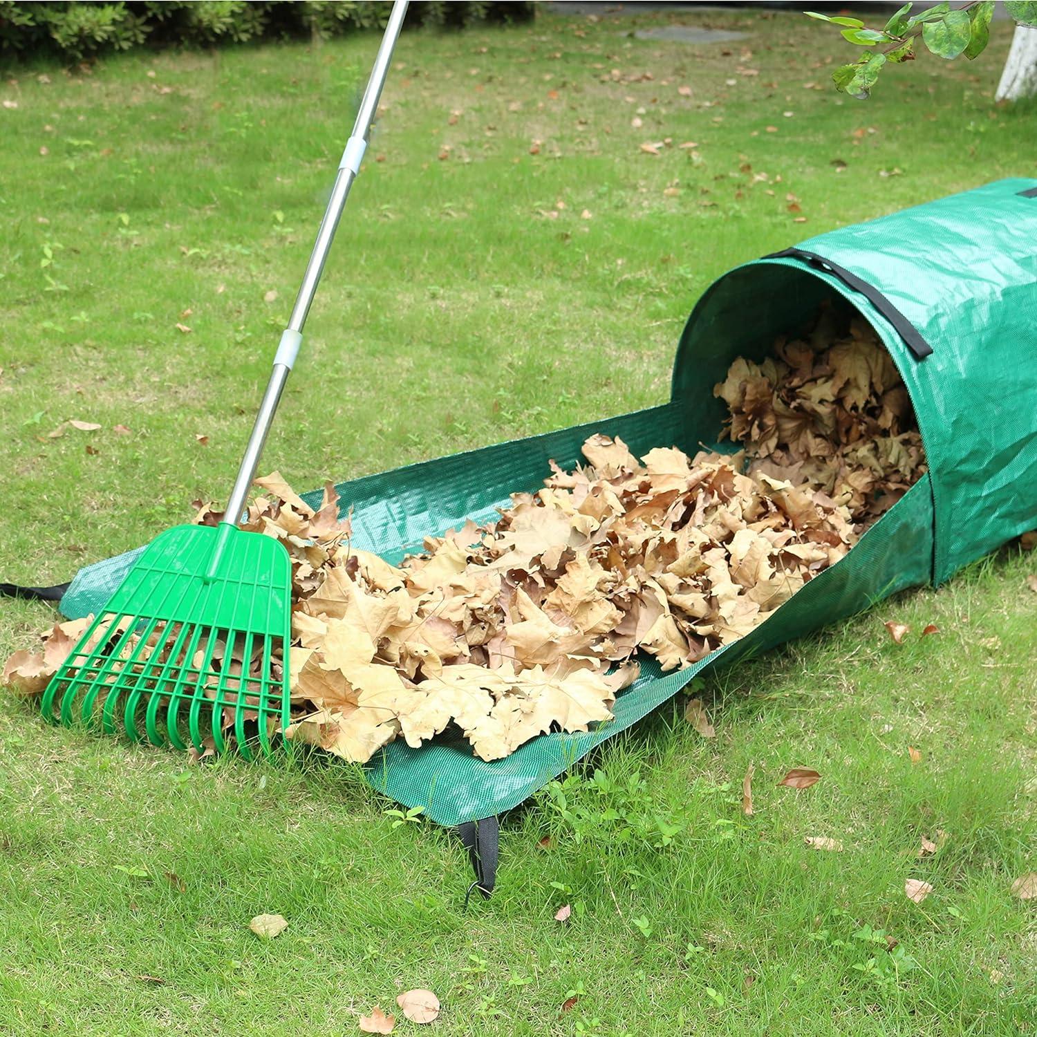 1-3Pack 72 Gallon Garden Leaf Bags Reusable Yard Lawn Waste Bag 4
