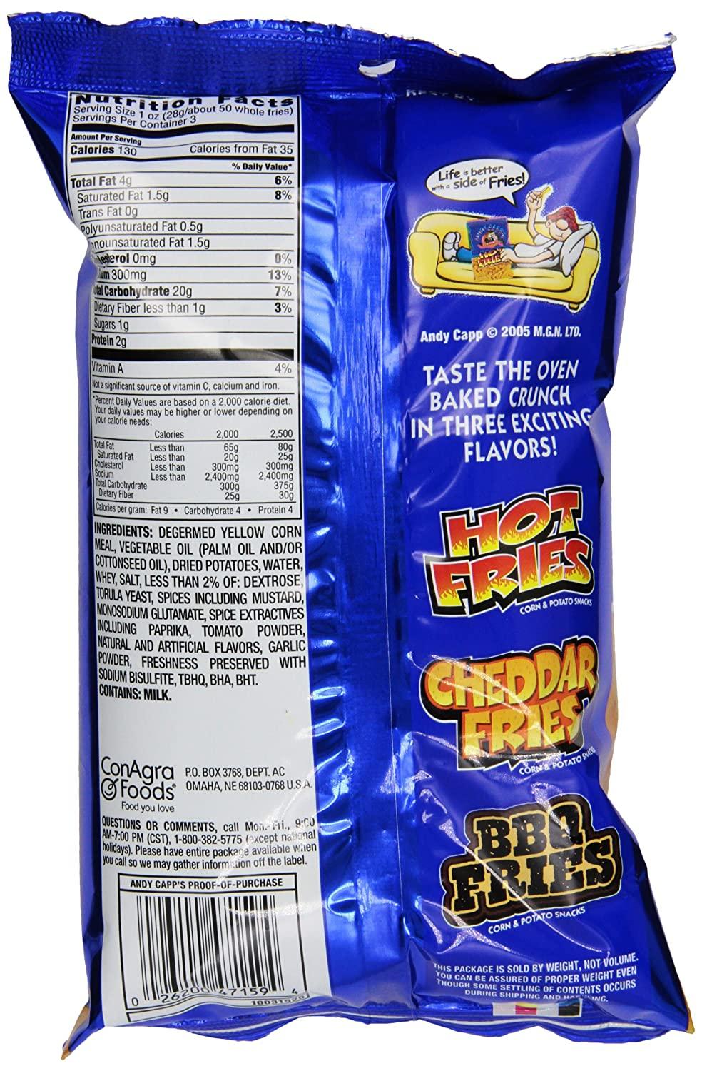 Andy Capps Hot Fries - 3 oz bag