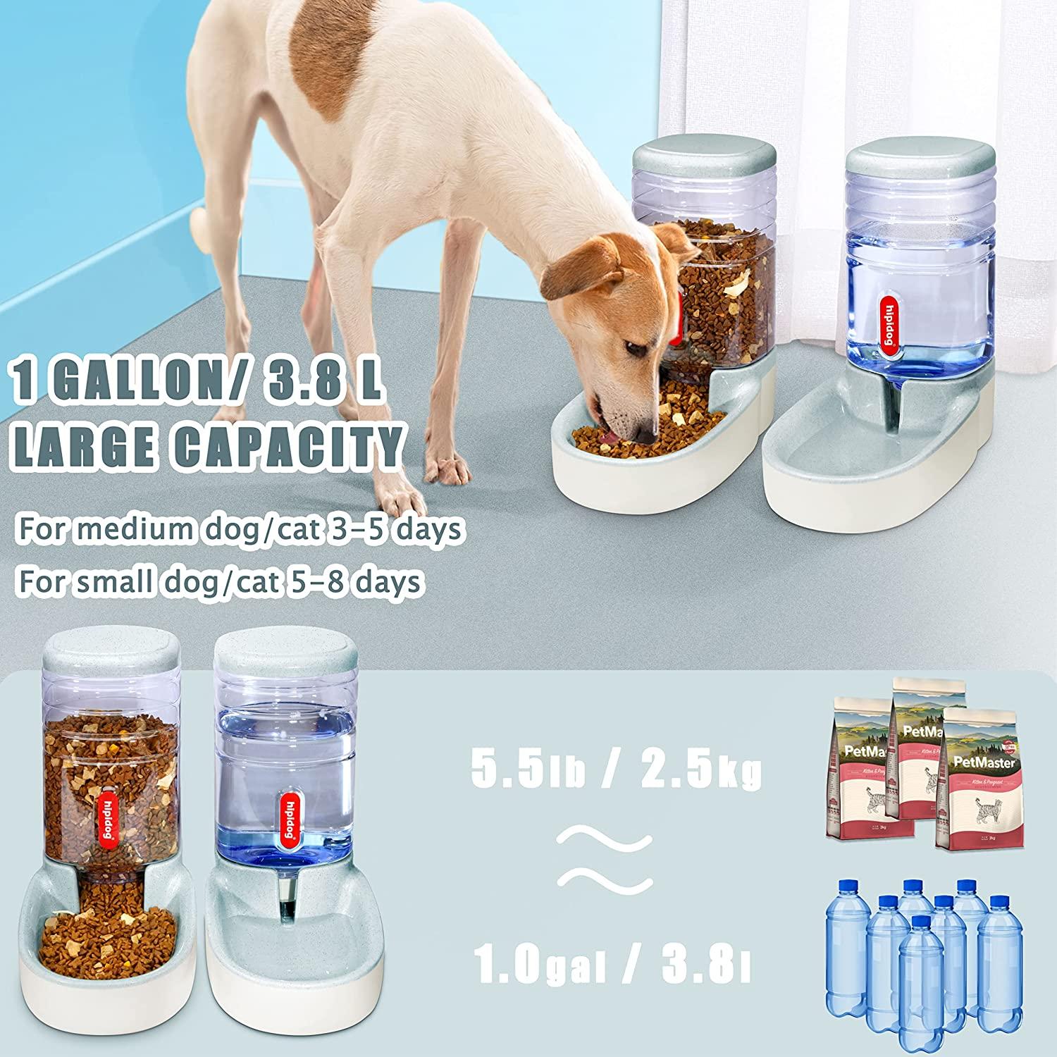 Food and Drinking Water Dispenser for Pet Dogs, Food Bowl 3.8L