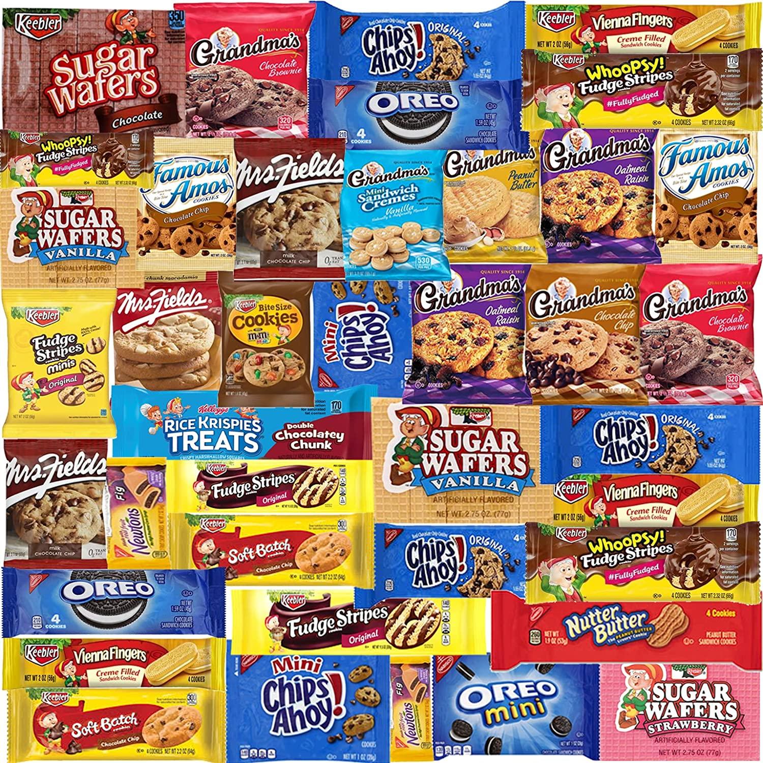 Cookie Assortment - 40 Piece Variety - Cookies Individually Wrapped - Grab  and Go Snacks - Cookie Gift Box - Snack Assortment - Variety Pack Cookies 
