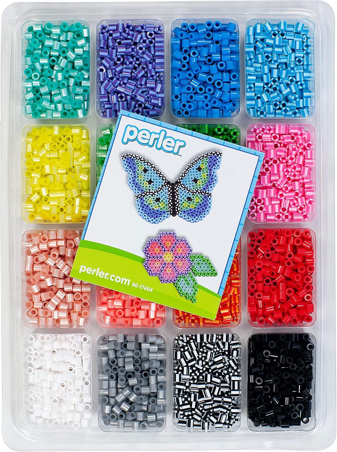 Perler Beads Assorted Fuse Beads Tray for Kids Crafts with Perler Bead  Pattern Book, 4001 pcs