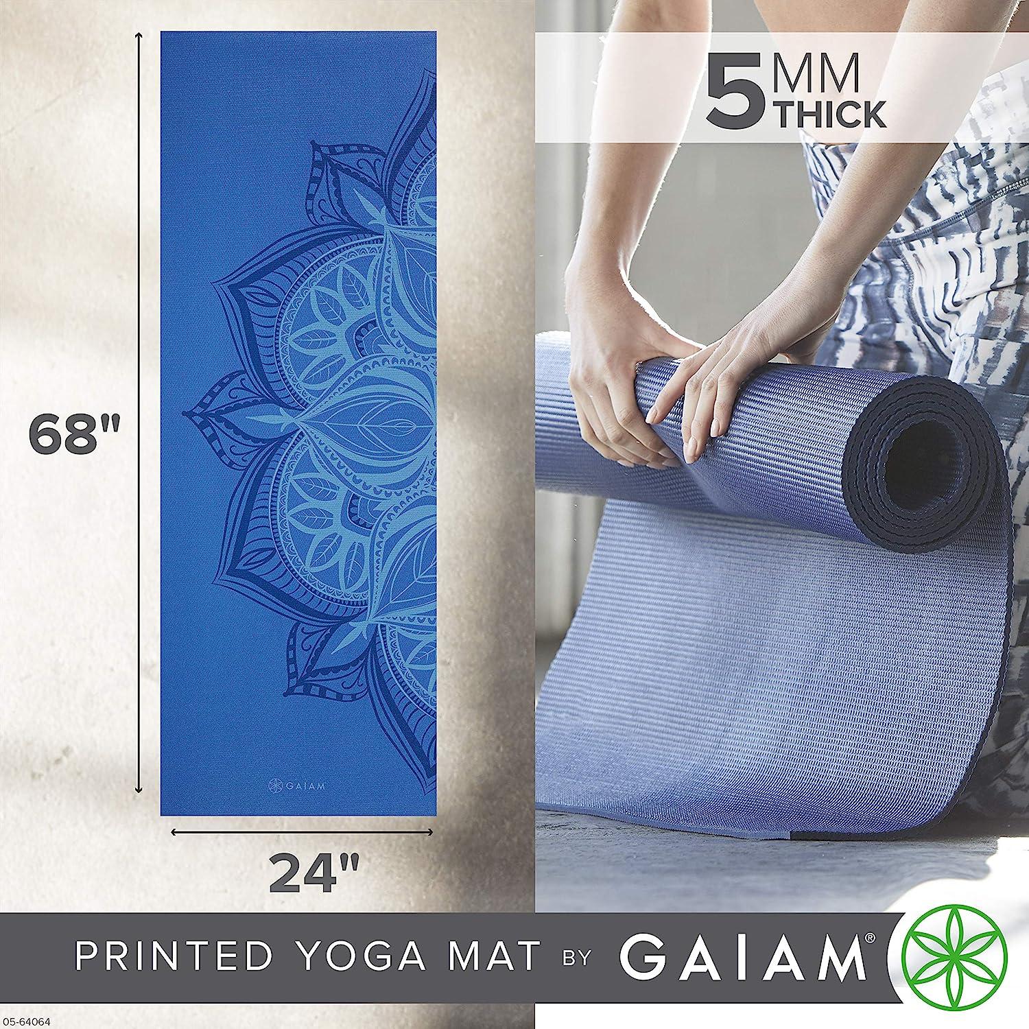 Gaiam 2-Color Premium Yoga Mat 68 5mm at