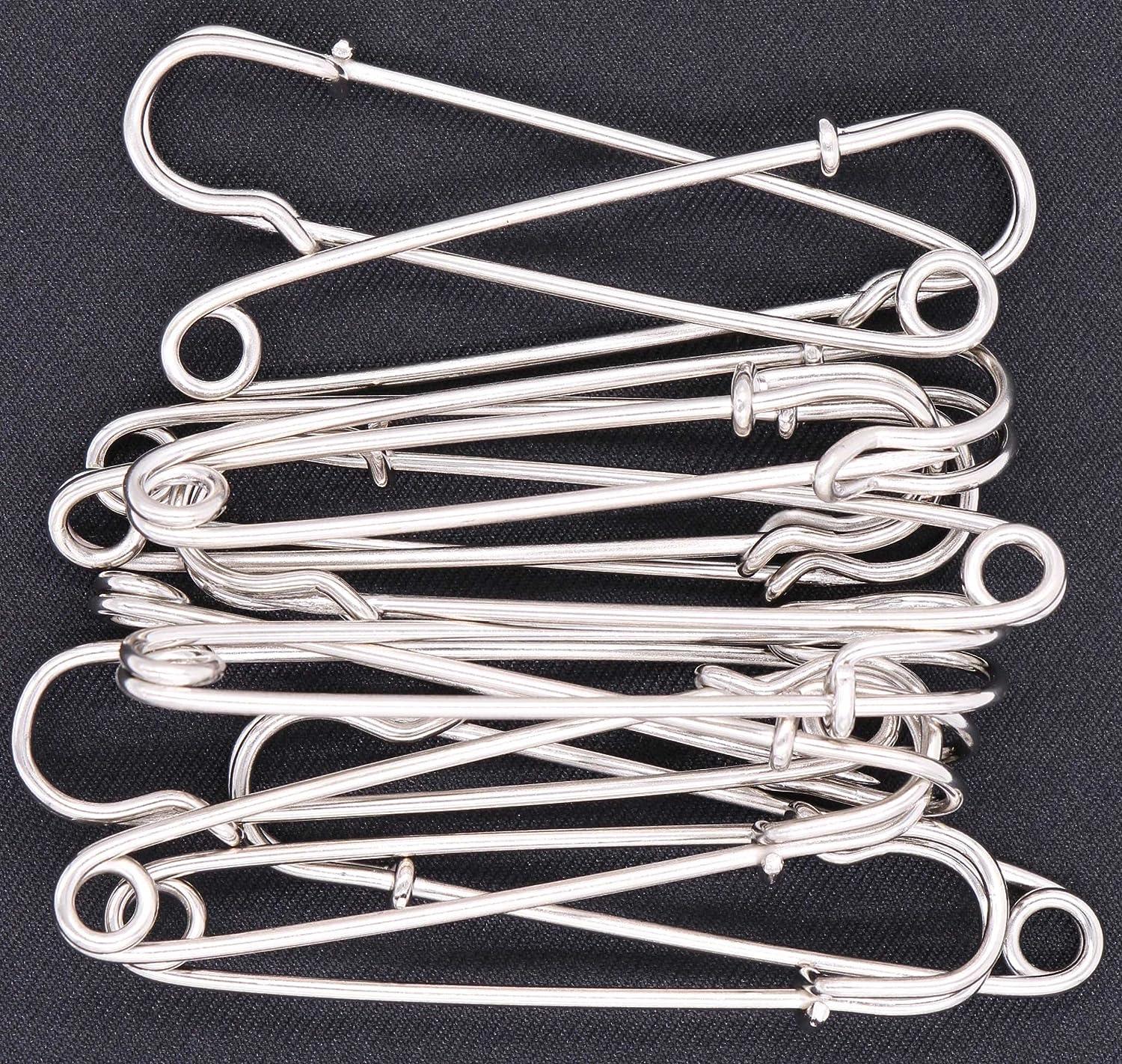 Large Safety Pins, 5 inch Safety Pins, 10 PCS Stainless Steel