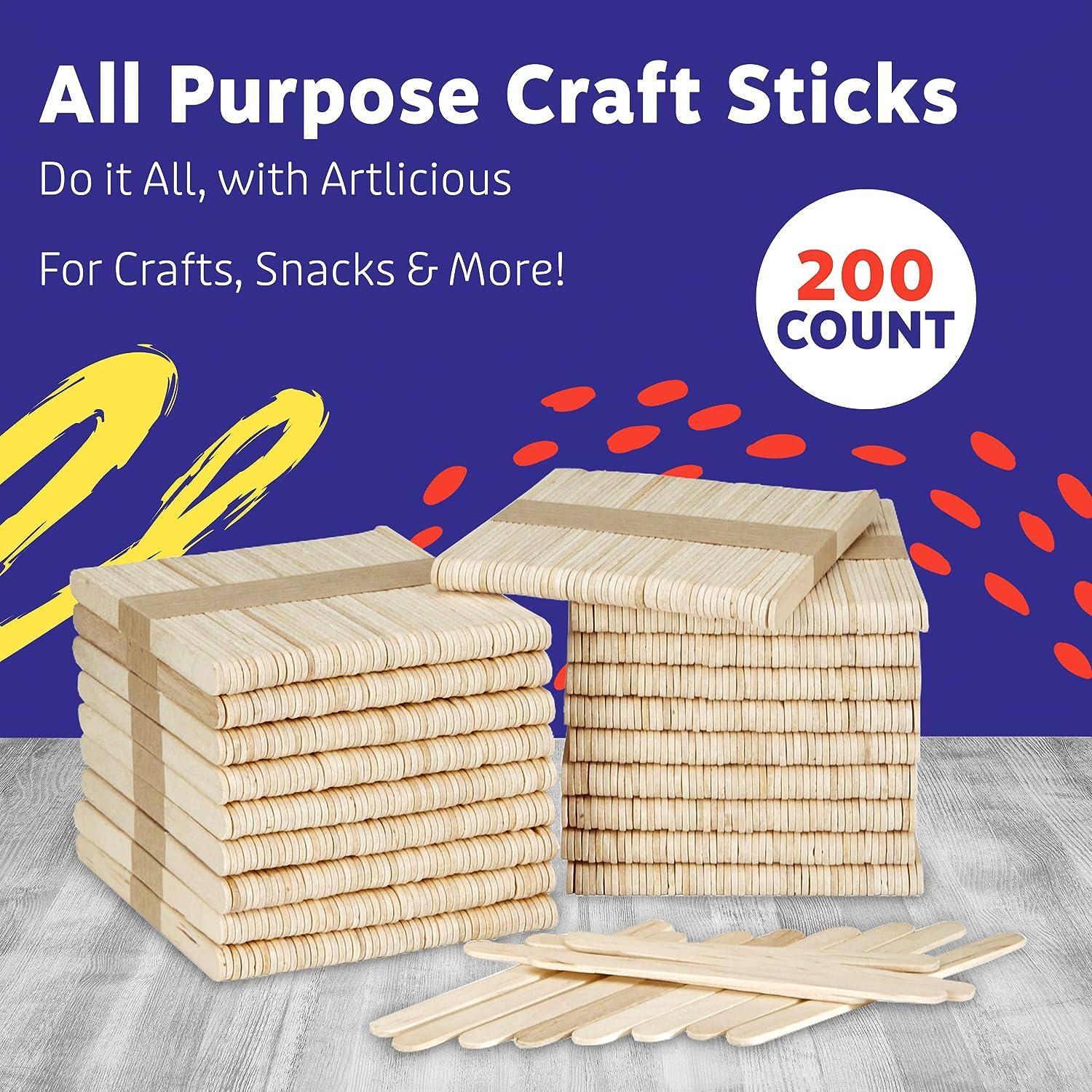 Best Deal for Craft Popsicle Sticks, 4.5 Inch Standard