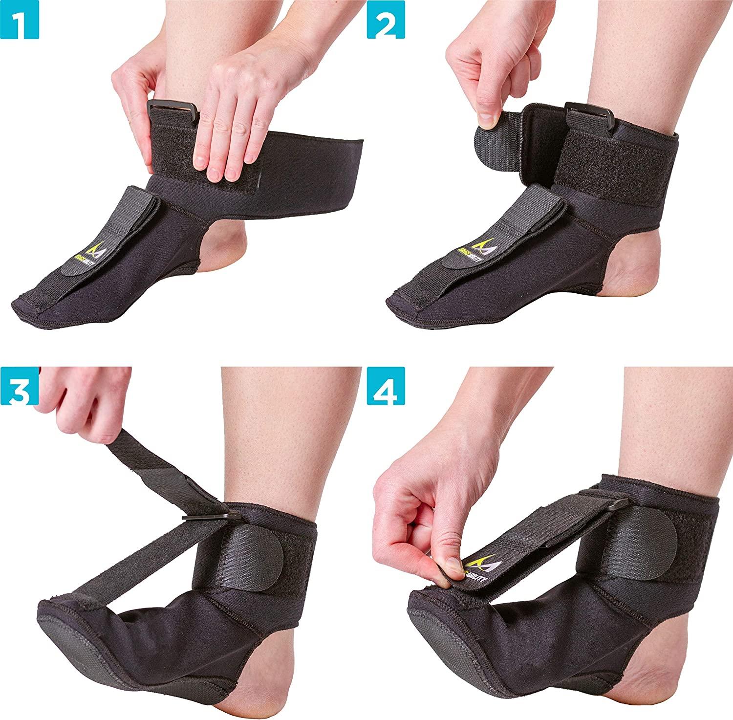 SHILEYI plantar fasciitis night sock Plantar Fasciitis Night Sock Support  Brace Stretching Boot Splint for Pain Relief 