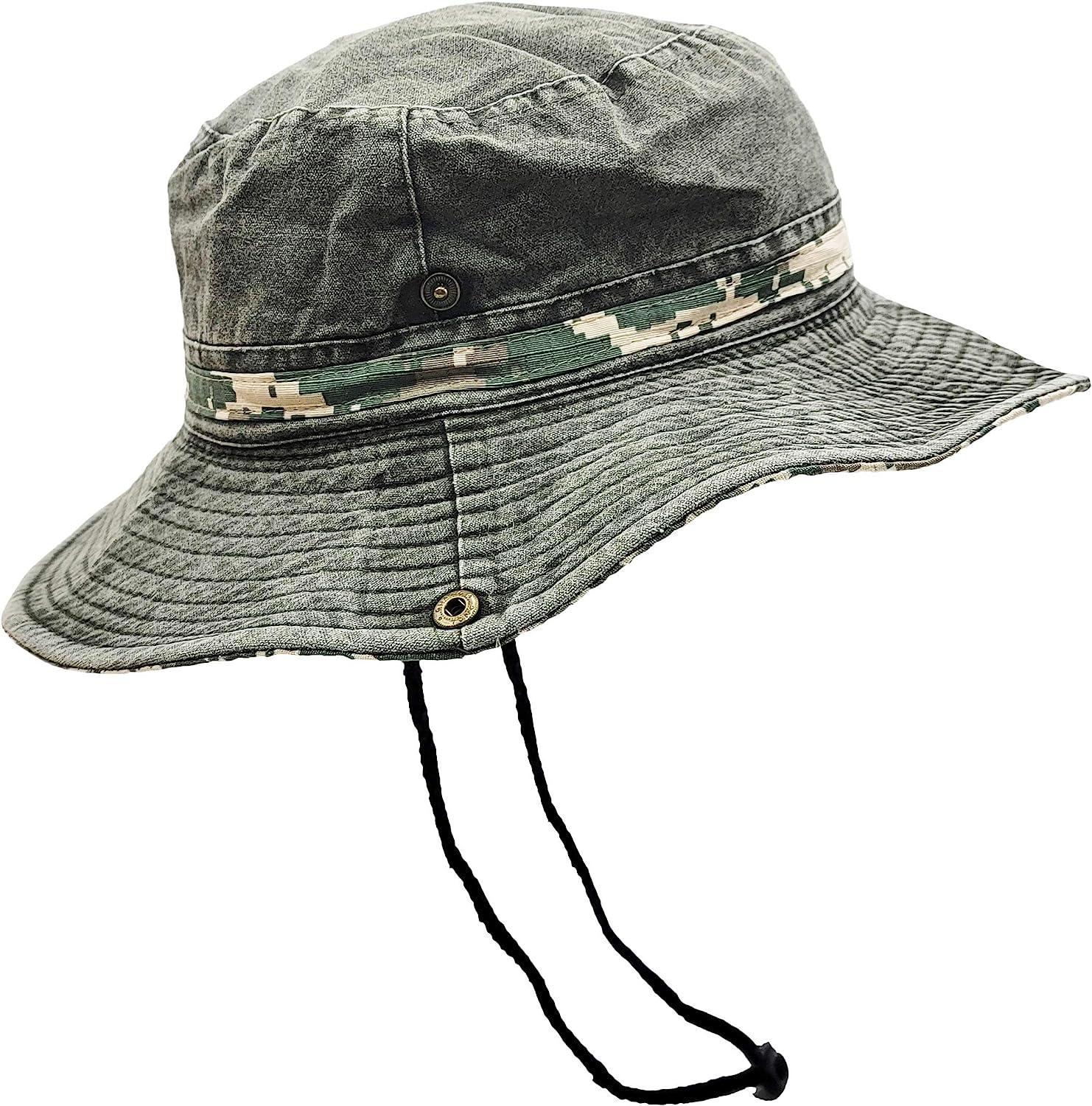 Camping Jungle Hat Men's Bucket Hats Military Boonie Hat Fishing Cap Sun Hat