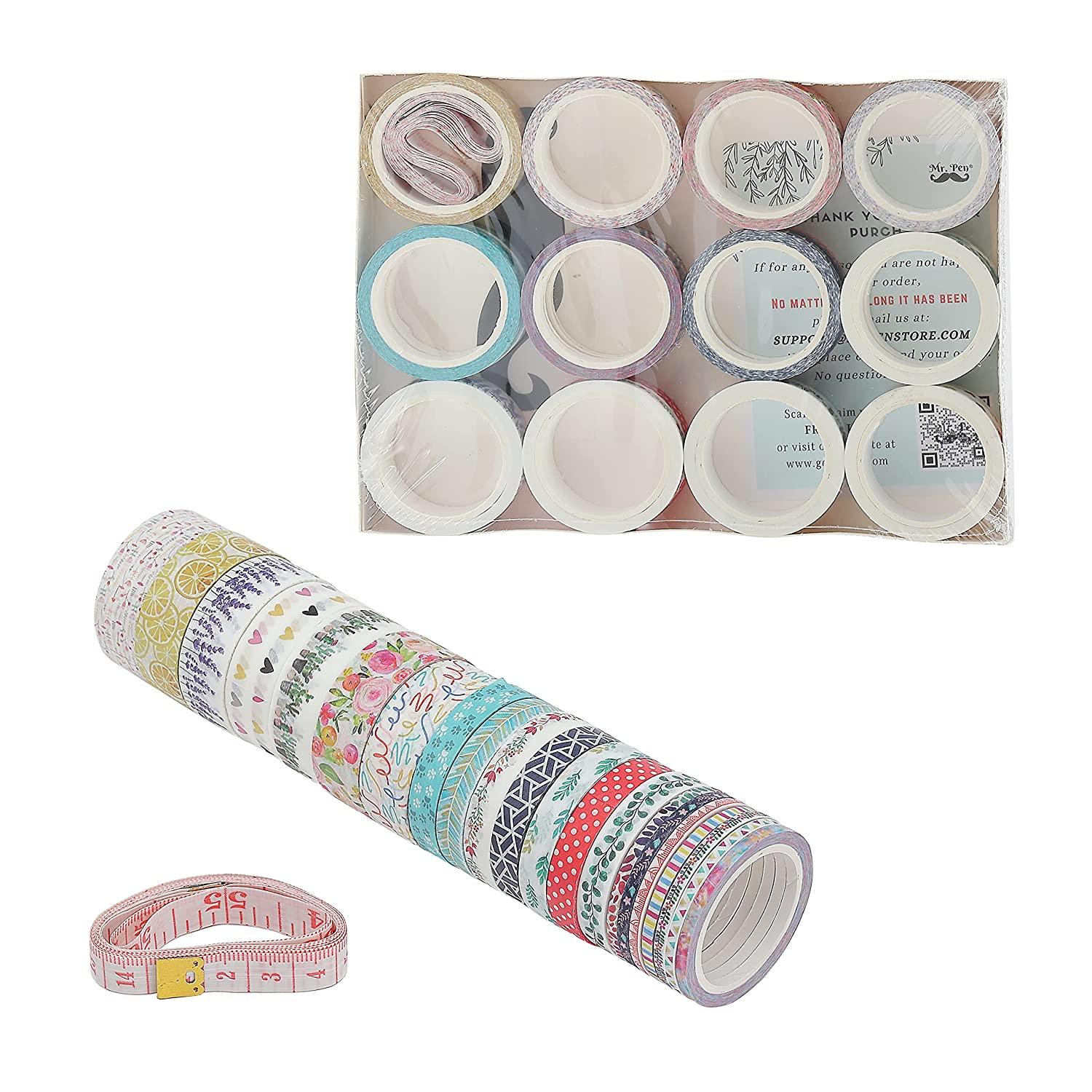 Mr. Pen- Washi Tape Set, 21 Pcs, Floral Washi Tape, Washi Tape, Bullet  Journal Supplies, Decorative Tape, Cute Washi Tape, Washi Tape for Bullet