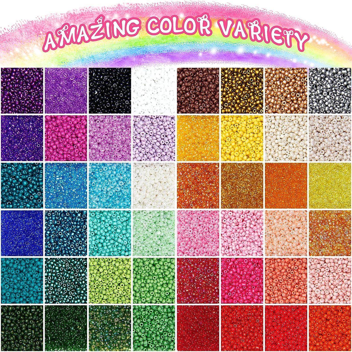 Make A Bracelet With Beads2mm Glass Seed Beads Kit With Tools For Jewelry  Making - 19500pcs