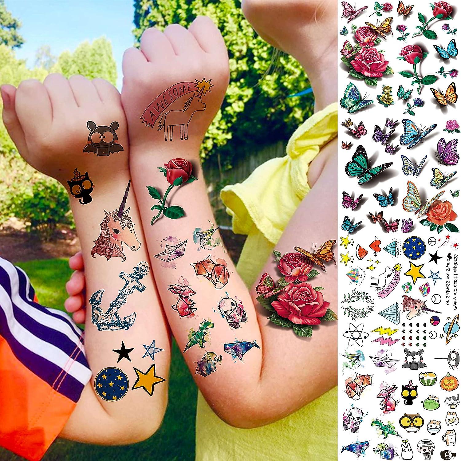 Realistic Black Halloween Spider Halloween Fake Tattoos For Kids DIY Small  Stickers With Scarecrow And Skull Design 230926 From Bian04, $2.81 |  DHgate.Com