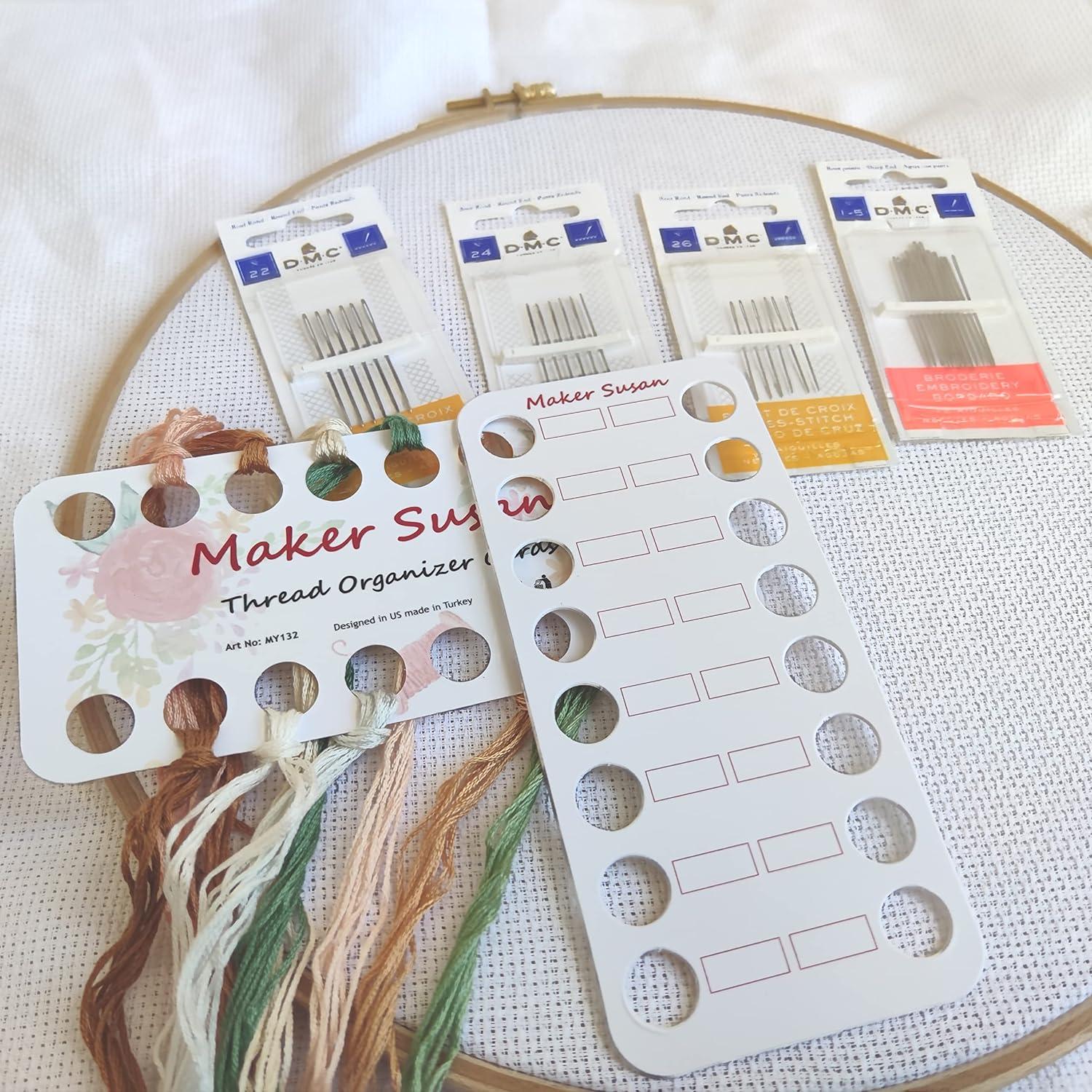 Maker Susan 10 Pack Embroidery Thread Organizer Cards Embroidery