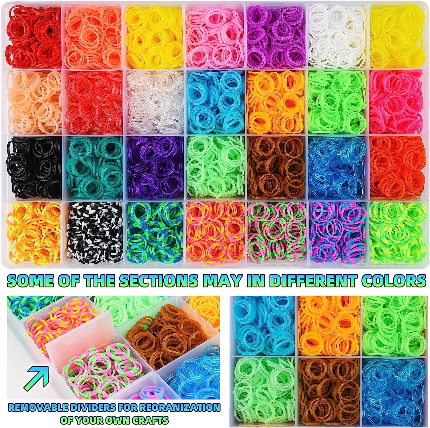 2packs /lot , metallic gold silver loom bands refill Rubber band for DIY  Bracelets (600pcs band + 24 clip )