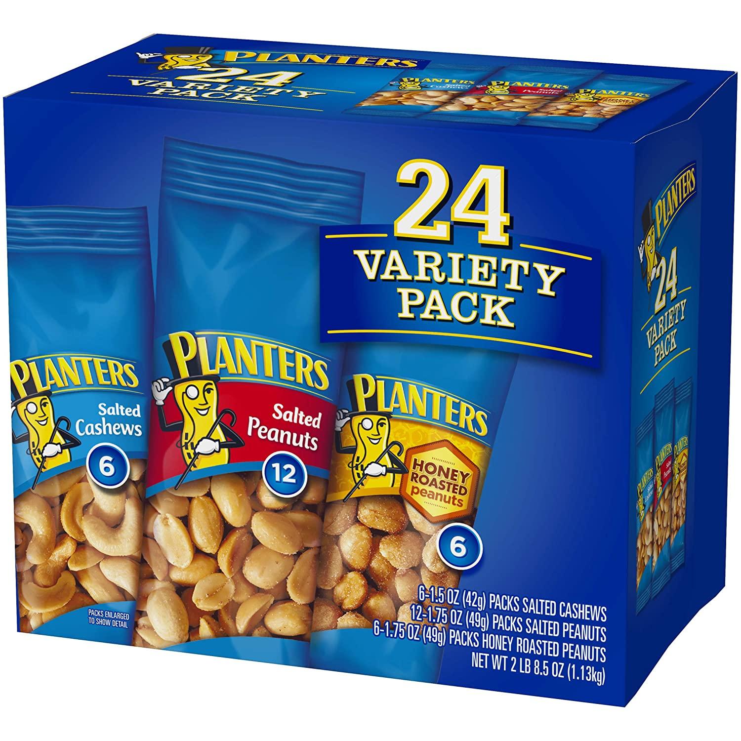 Snack Honey Roasted Mixed Nuts with Peanuts, 24 Ounces, Peanuts, Cashews,  Almond