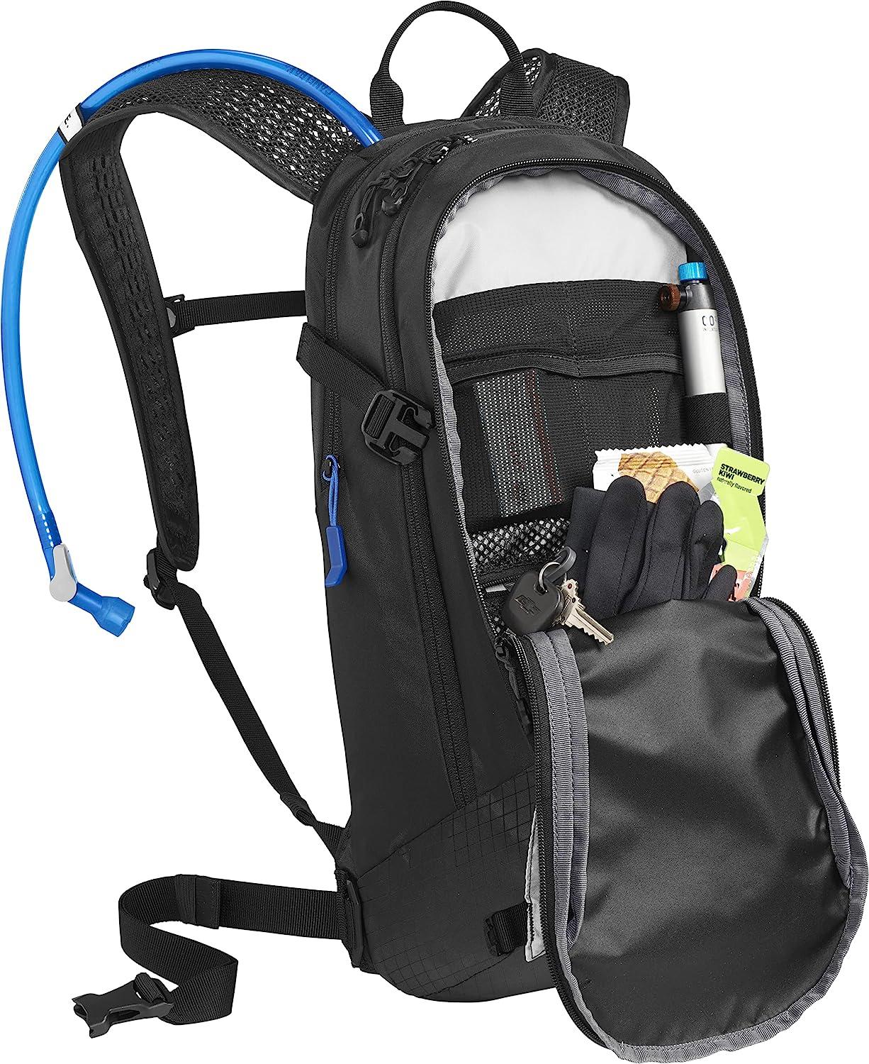 CamelBak M.U.L.E. 12 Mountain Biking Hydration Backpack - Easy Refilling  Hydration Backpack - Magnetic Tube Trap 100oz Black