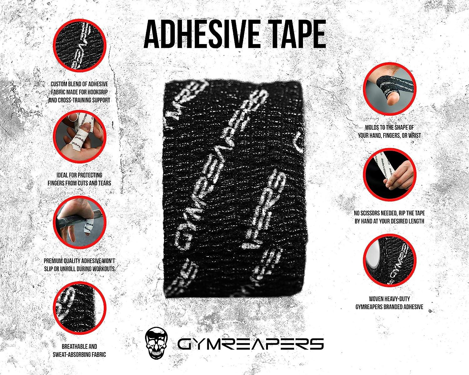 Weightlifting Hook Grip Tape w/Premium Adhesive for Olympic Weight Lift,  Cross Training & Lifting, Stretch Fit Athletic Finger Wrap, Protects Thumb,  tape crossfit