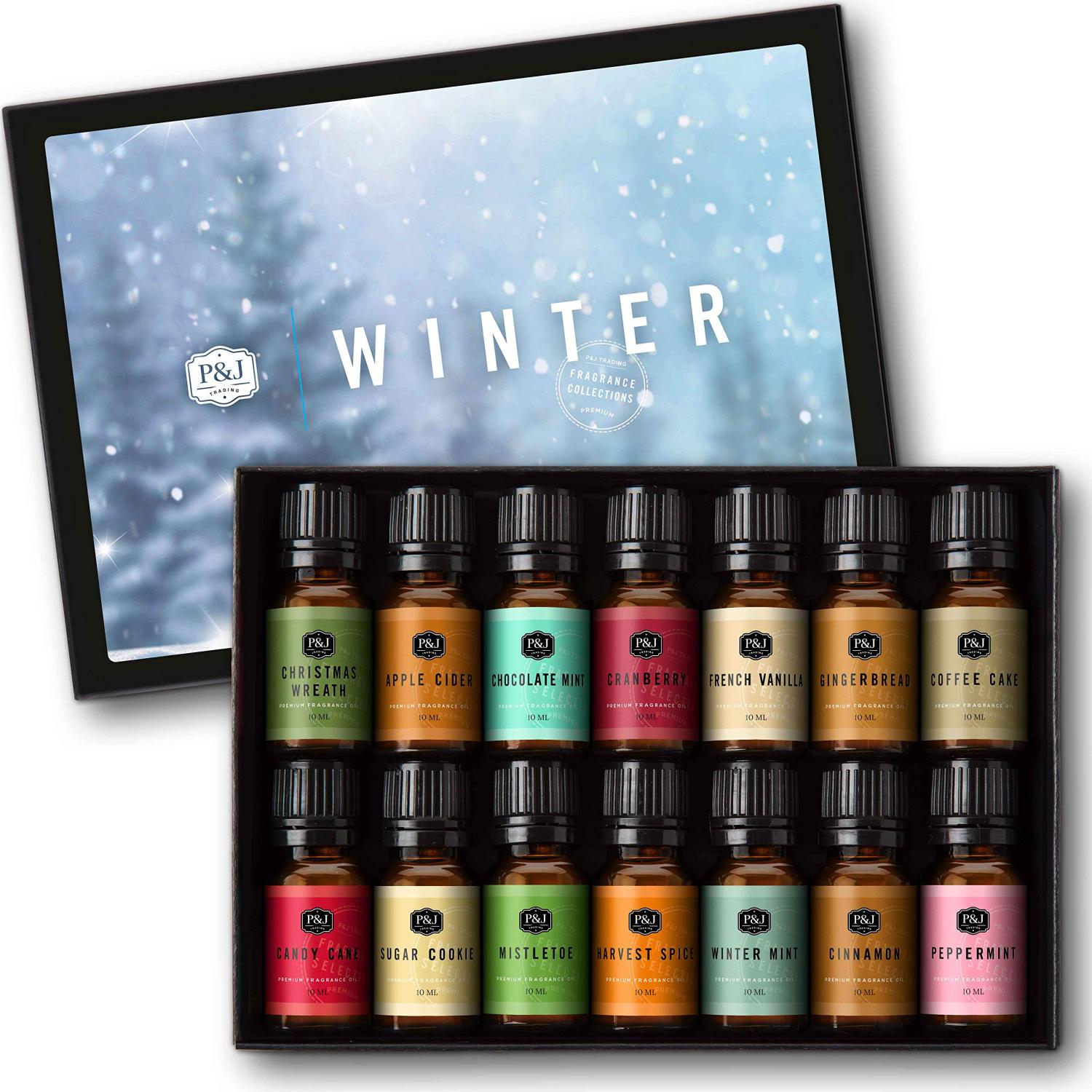 Winter Set of 14 Premium Grade Fragrance Oils - 10ml