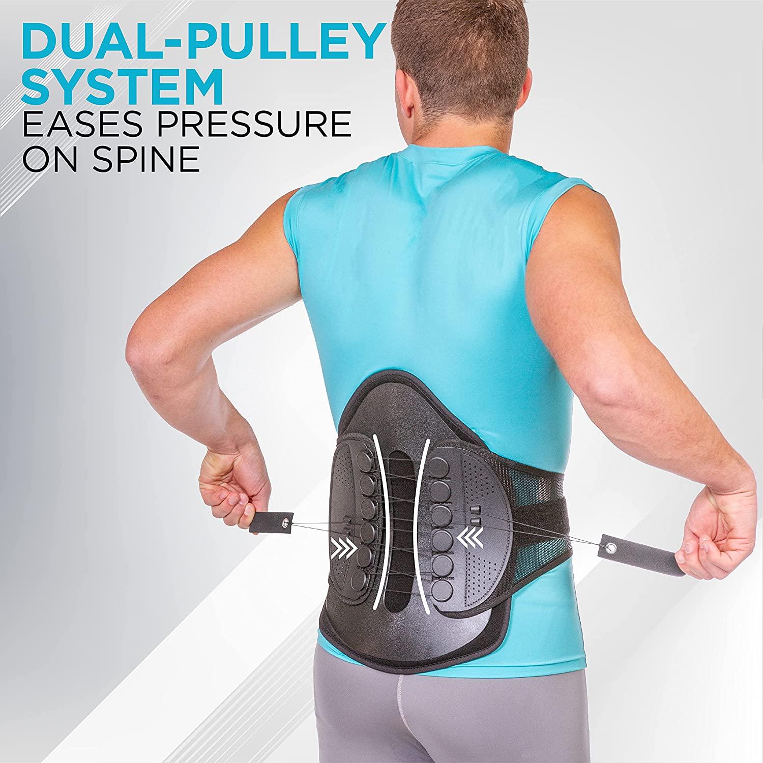 Back Brace for Lower Back Pain Relief with Pulley System Lumbar