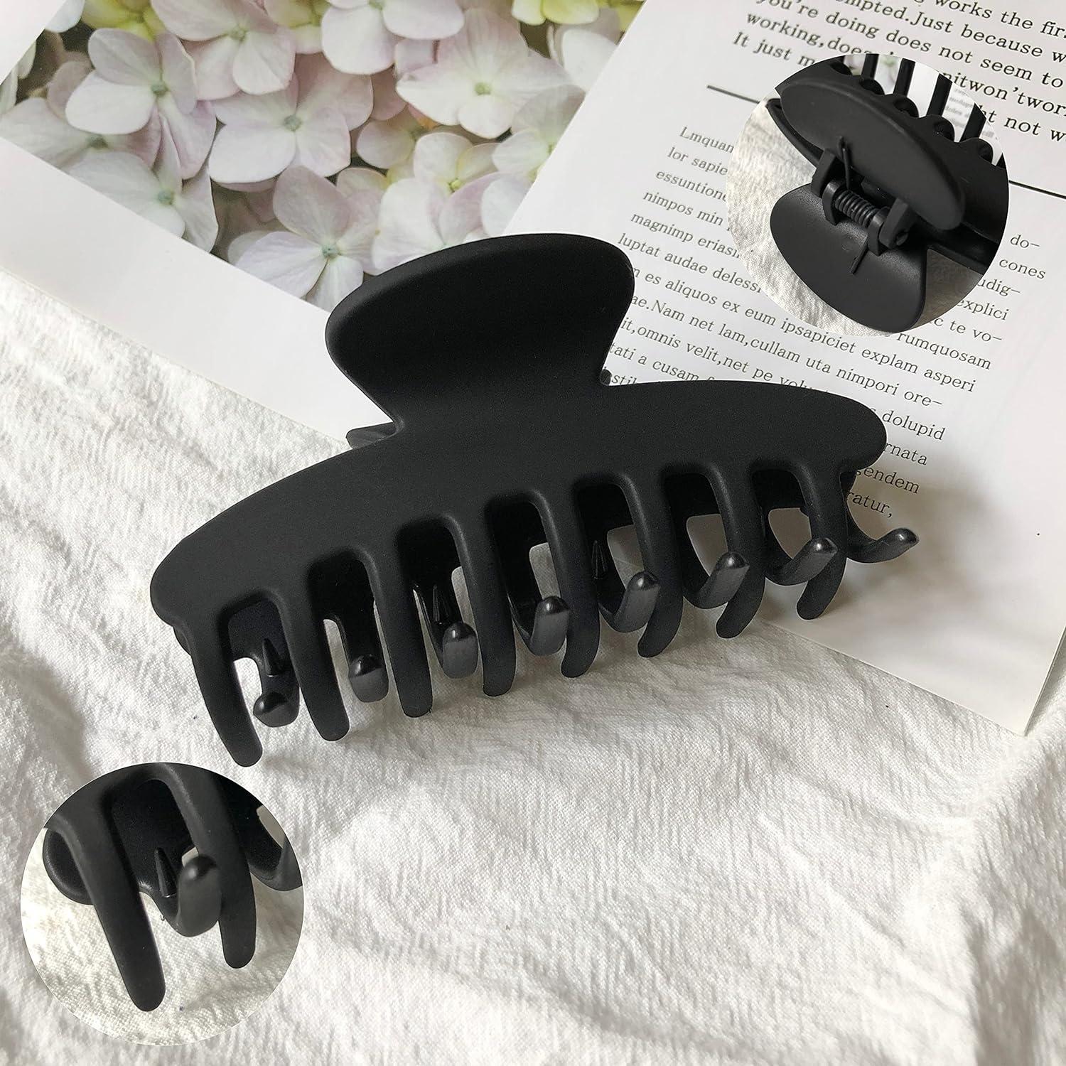 Large Hair Claw Women Hair Clip Clamp Strong Hair Claw Jaw Big Hair Clip  Frosted