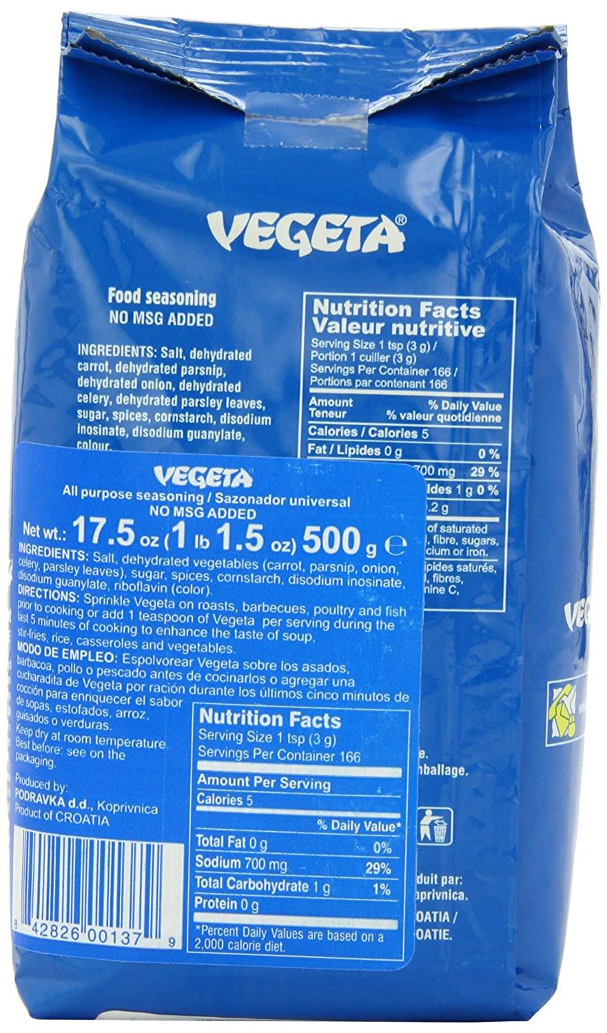 Vegeta, Gourmet Seasoning and Soup Mix, 500g can