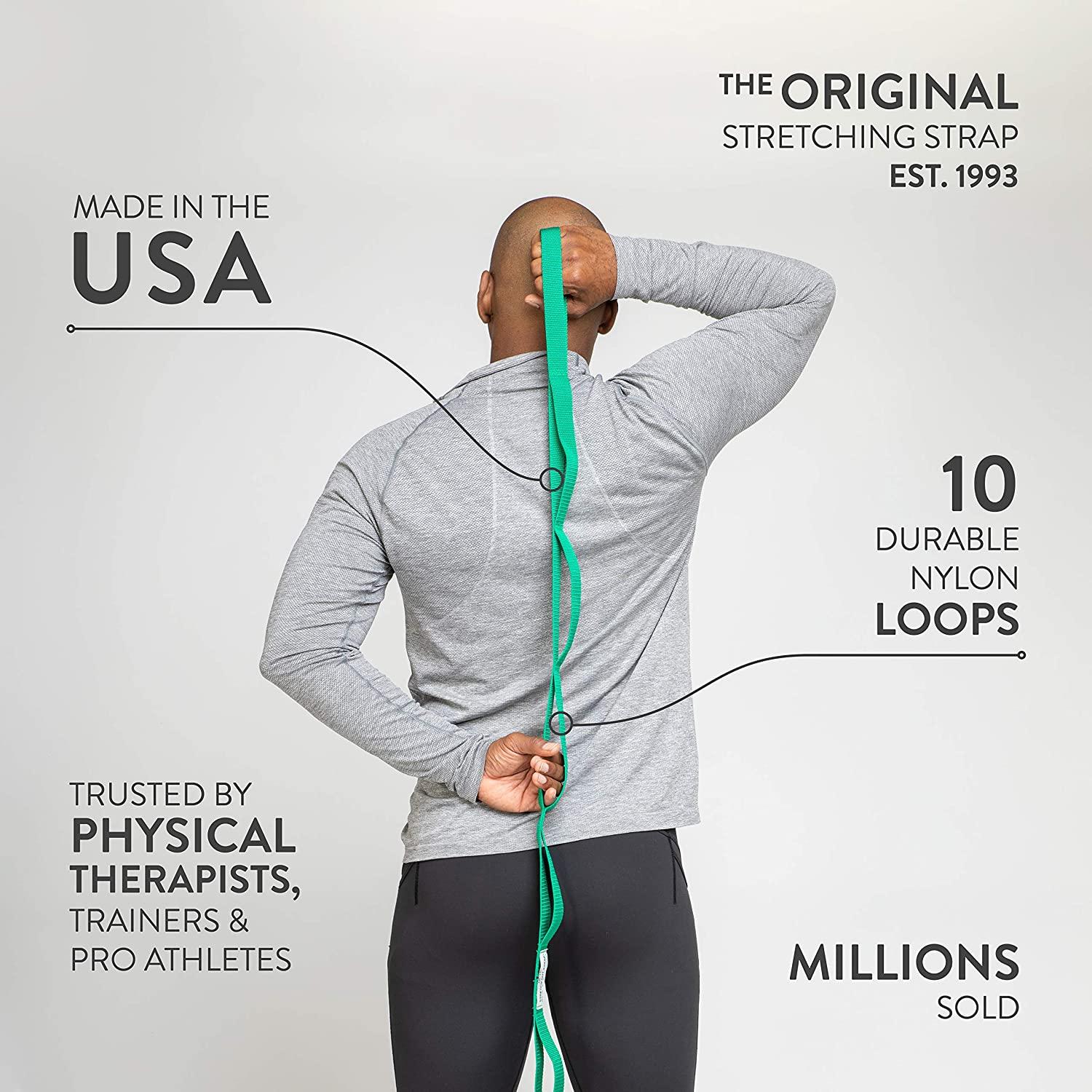 The Original Stretch Out Strap with Exercise Book Made in the USA